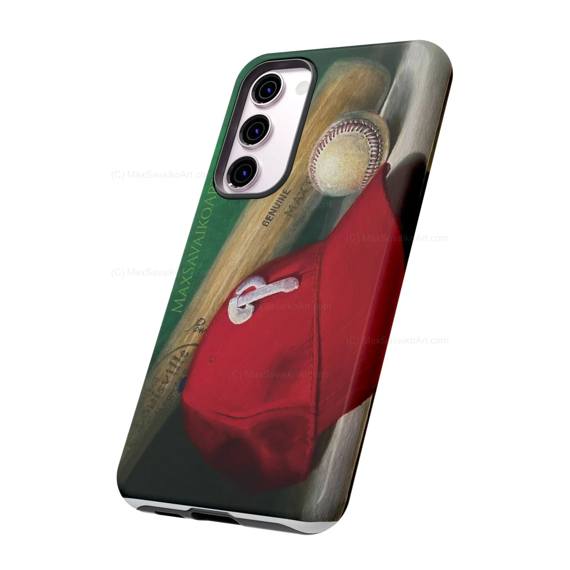 Custom Phone Case Philadelphia Phillies Play Ball Art - Max Savaiko Art Gallery