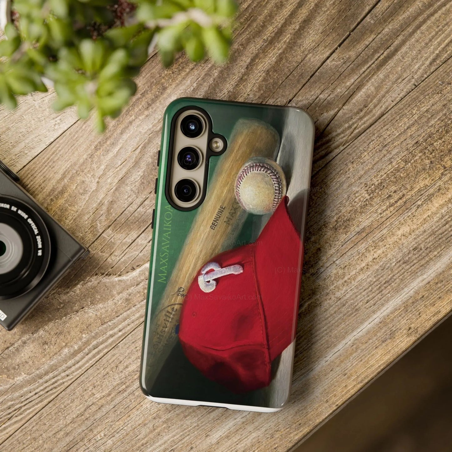 Custom Phone Case Philadelphia Phillies Play Ball Art - Max Savaiko Art Gallery