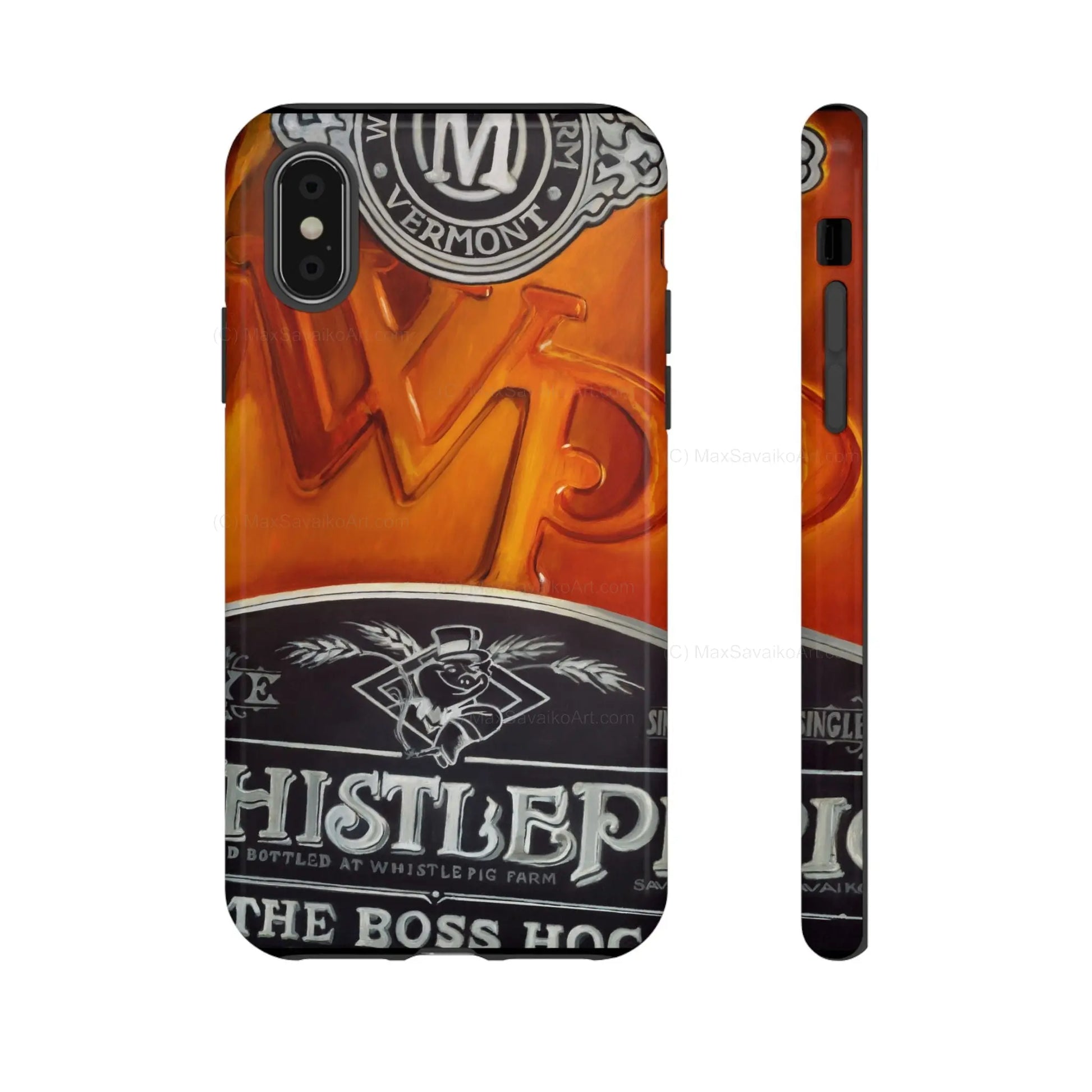 Custom Phone Case WhistlePig Boss Hog II Close Up Art     Printify