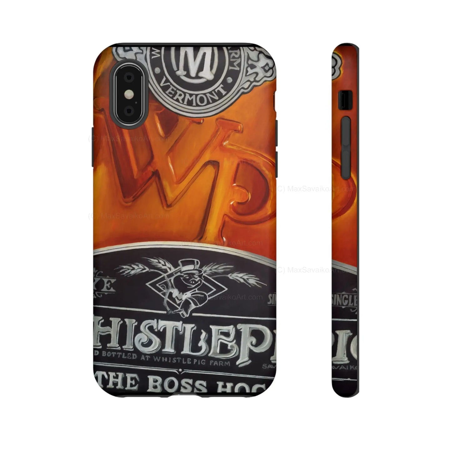 Custom Phone Case WhistlePig Boss Hog II Close Up Art     Printify