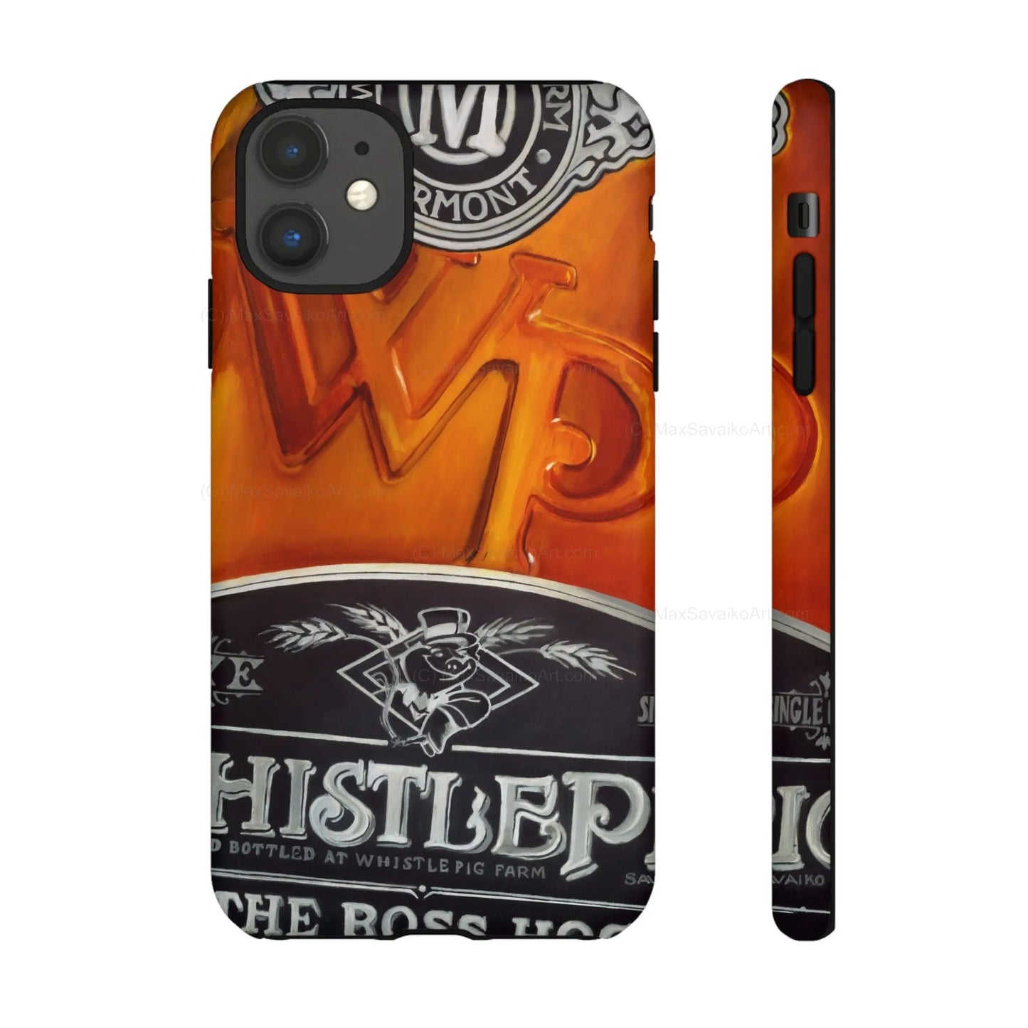 Custom Phone Case WhistlePig Boss Hog II Close Up Art     Printify