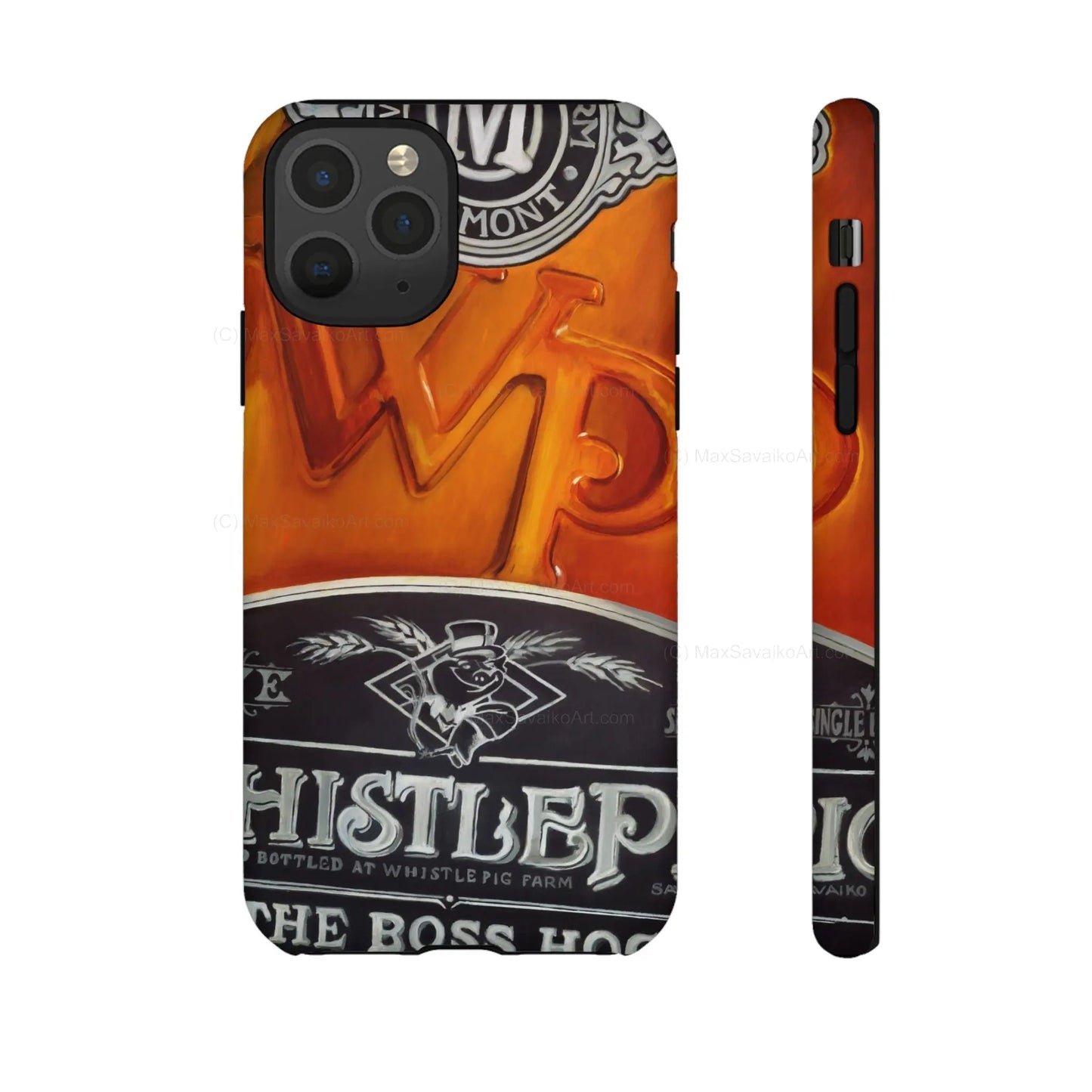 Custom Phone Case WhistlePig Boss Hog II Close Up Art     Printify