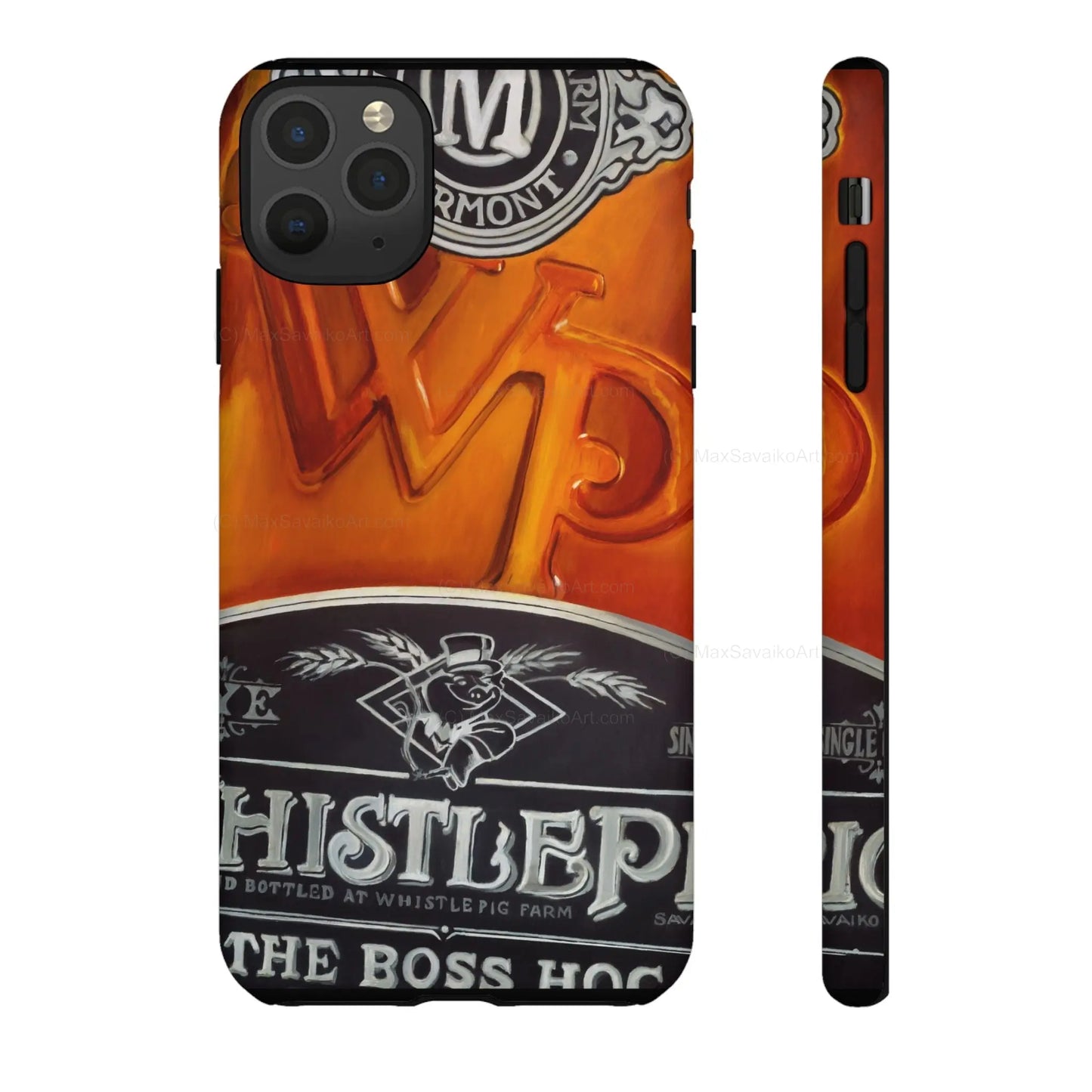 Custom Phone Case WhistlePig Boss Hog II Close Up Art     Printify