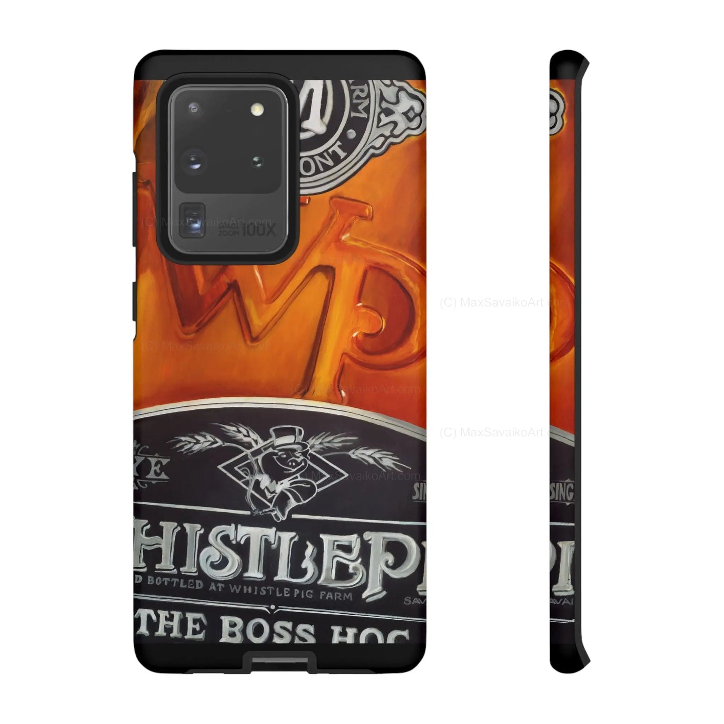 Custom Phone Case WhistlePig Boss Hog II Close Up Art     Printify