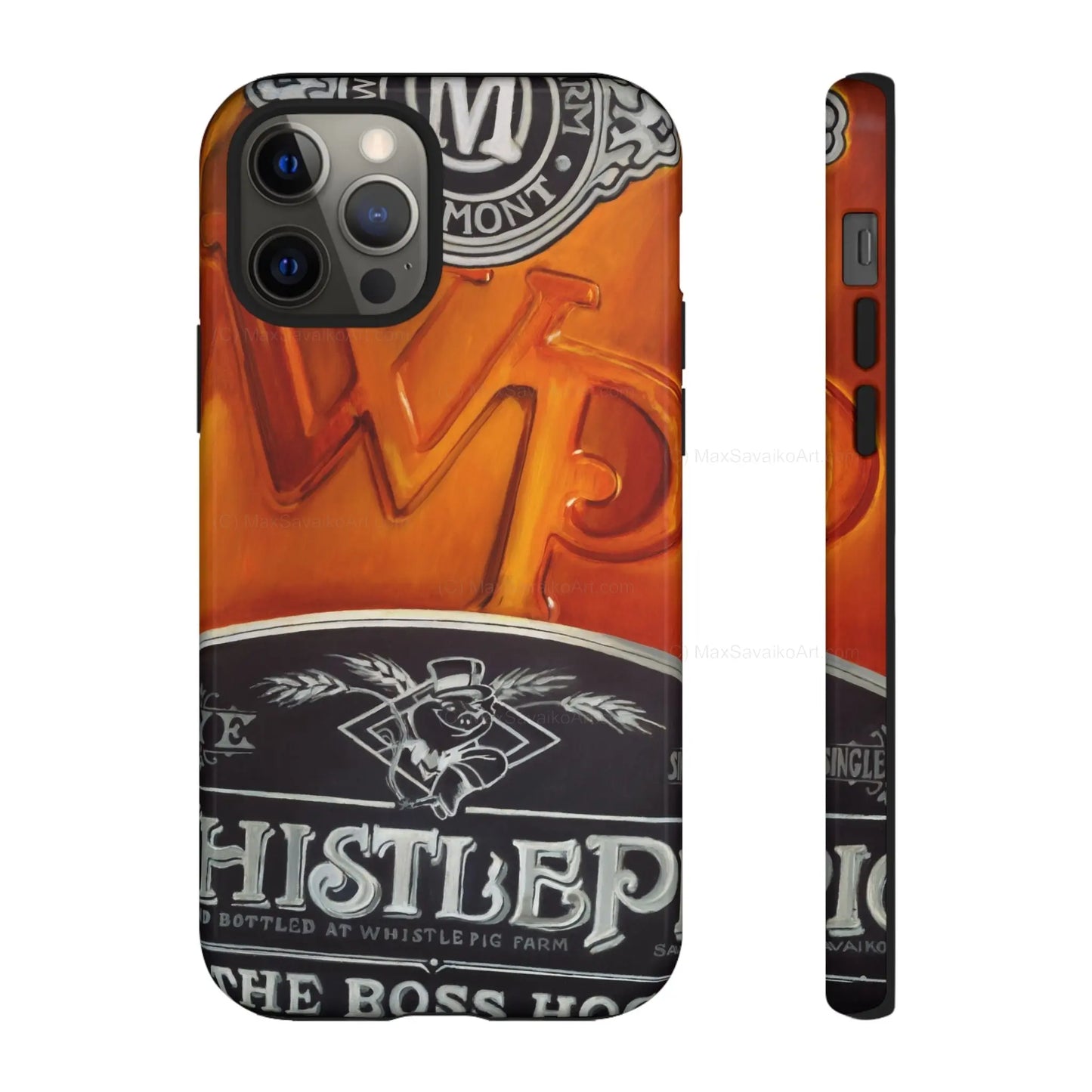 Custom Phone Case WhistlePig Boss Hog II Close Up Art     Printify