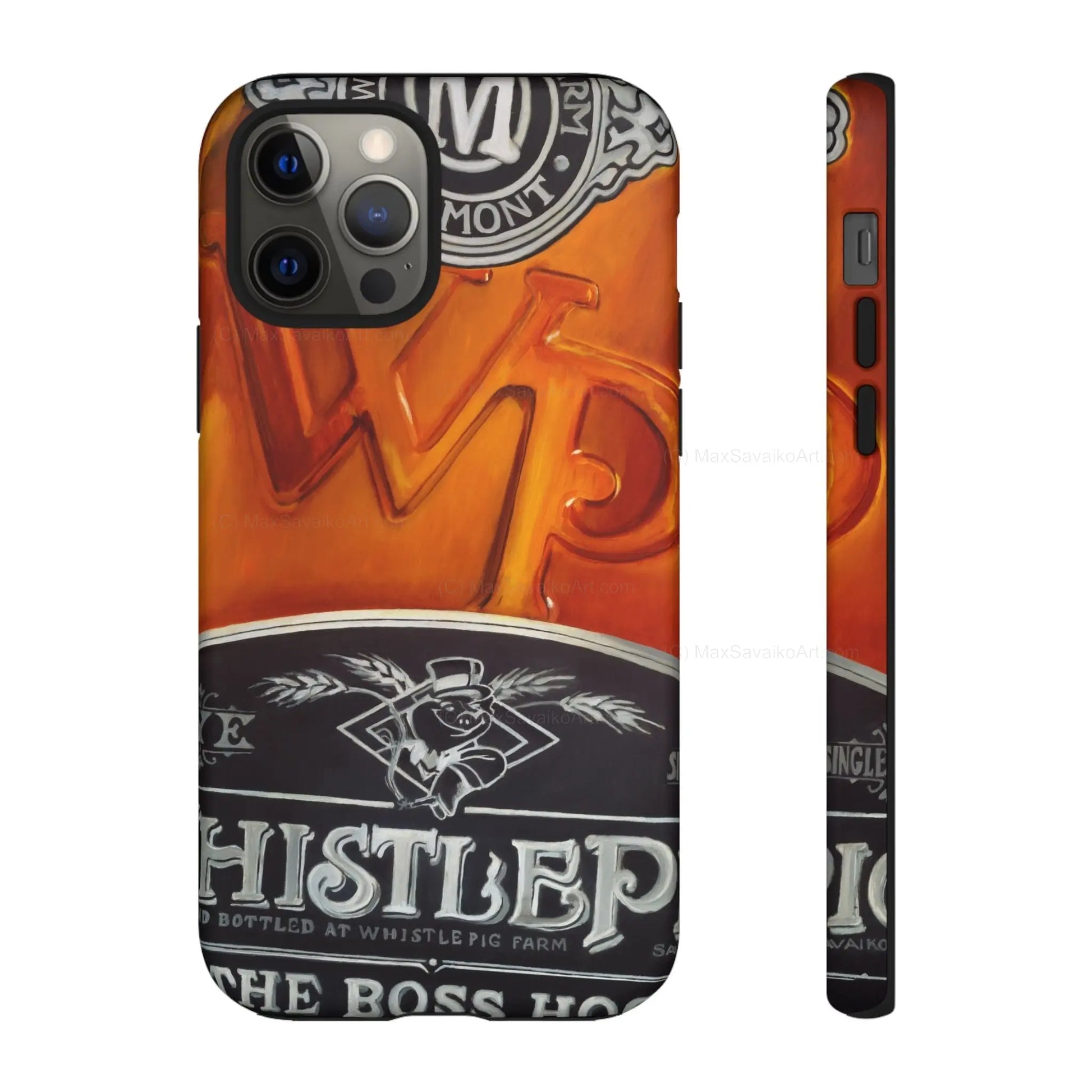 Custom Phone Case WhistlePig Boss Hog II Close Up Art     Printify