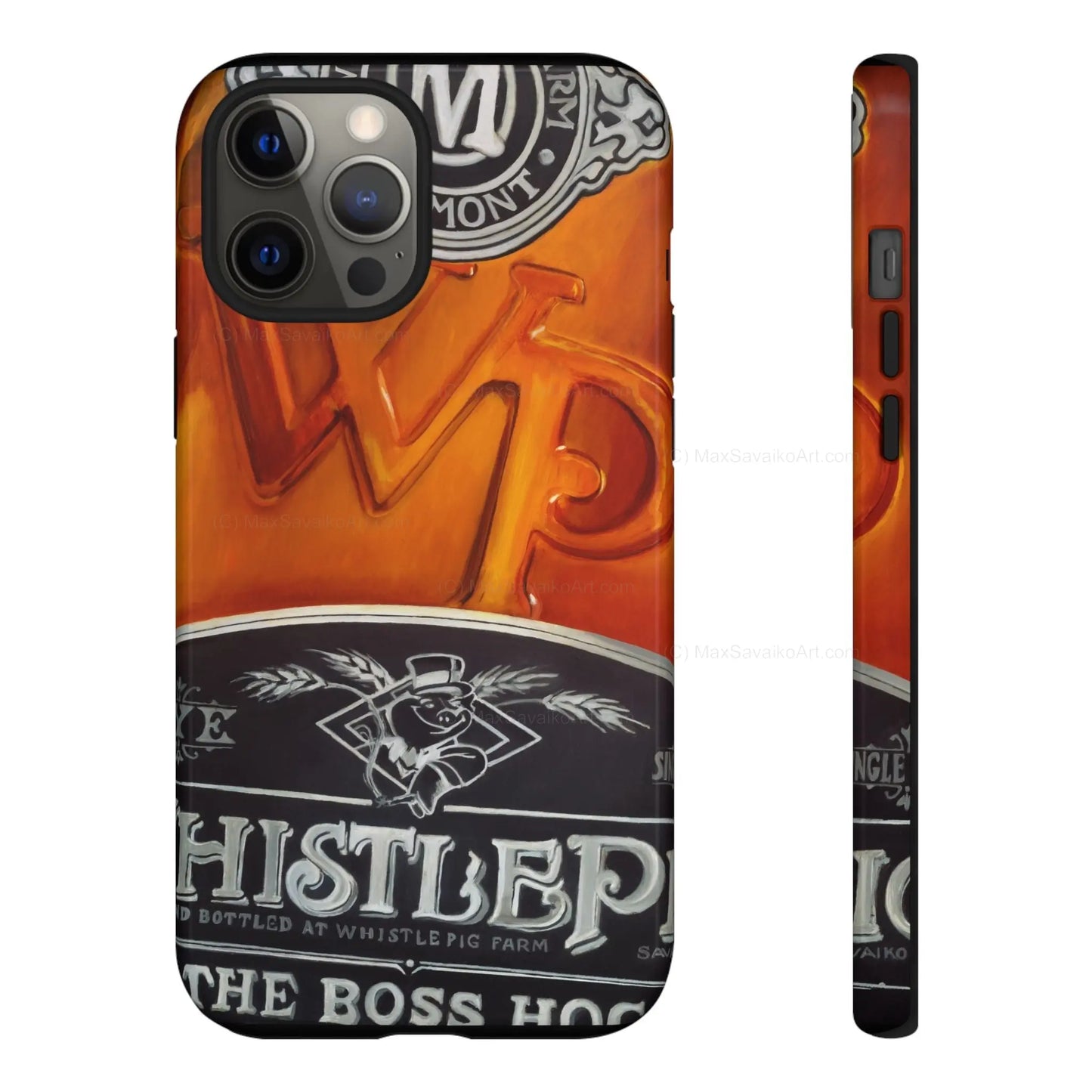 Custom Phone Case WhistlePig Boss Hog II Close Up Art     Printify