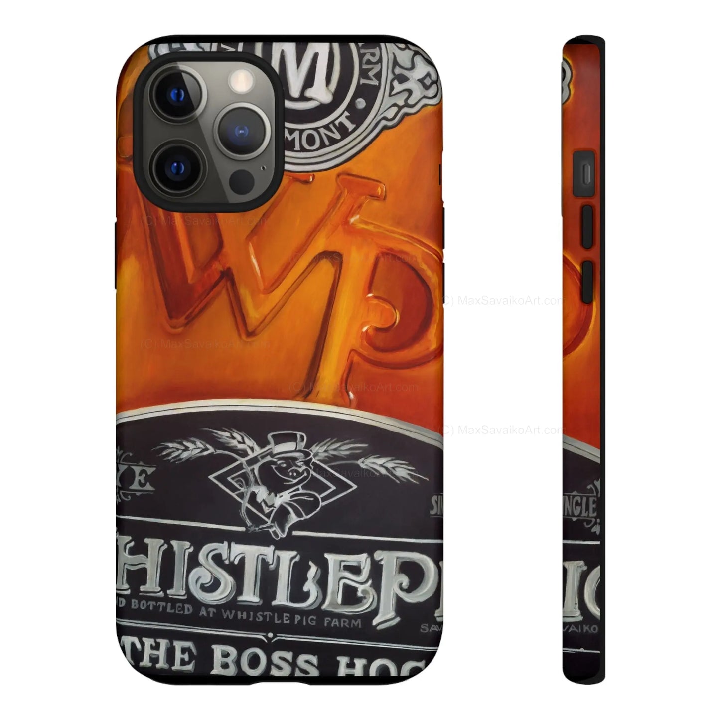 Custom Phone Case WhistlePig Boss Hog II Close Up Art     Printify