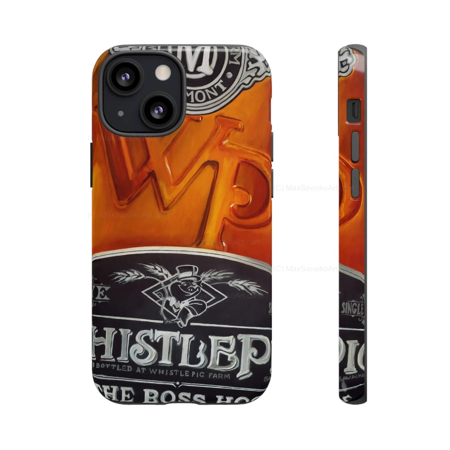 Custom Phone Case WhistlePig Boss Hog II Close Up Art     Printify