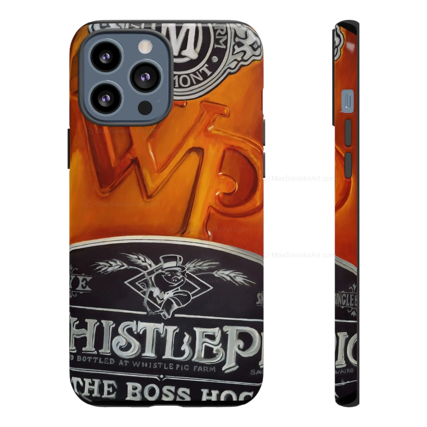 Custom Phone Case WhistlePig Boss Hog II Close Up Art     Printify