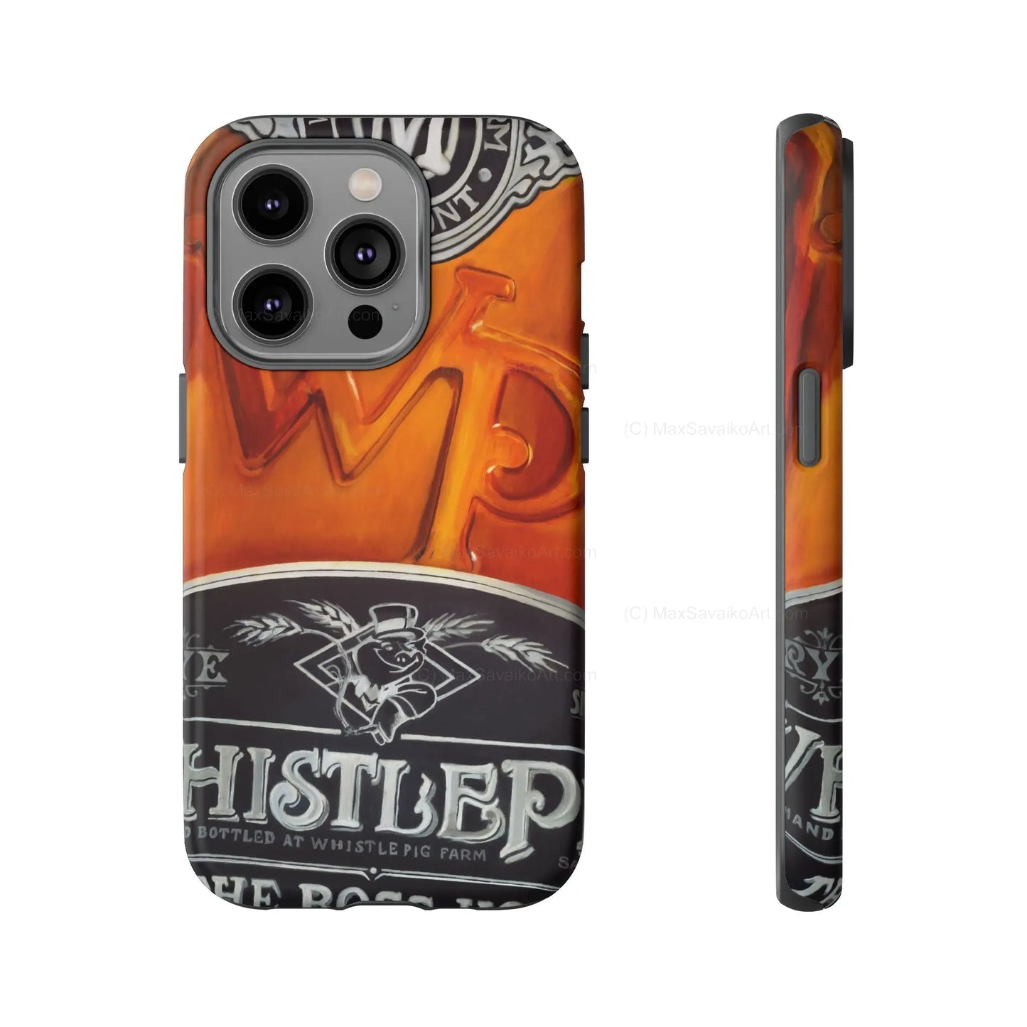 Custom Phone Case WhistlePig Boss Hog II Close Up Art     Printify