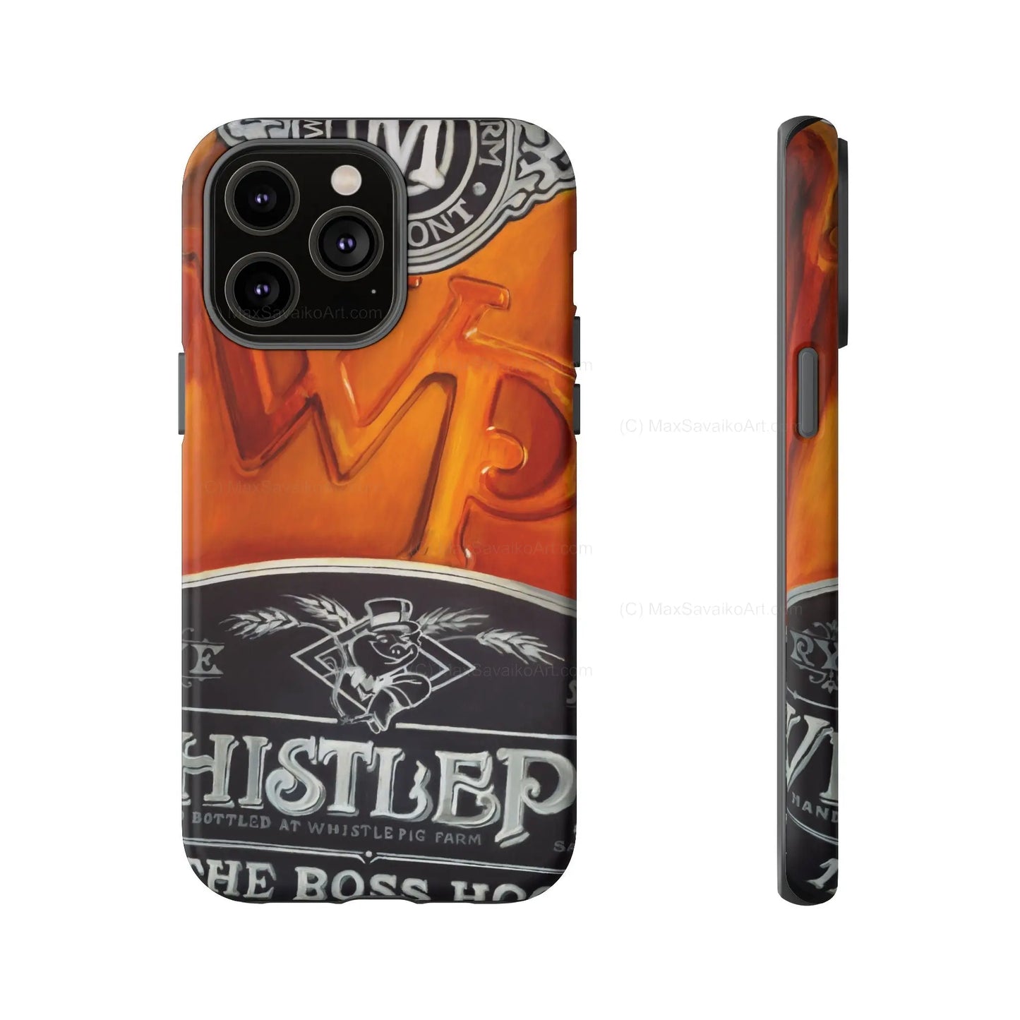 Custom Phone Case WhistlePig Boss Hog II Close Up Art     Printify