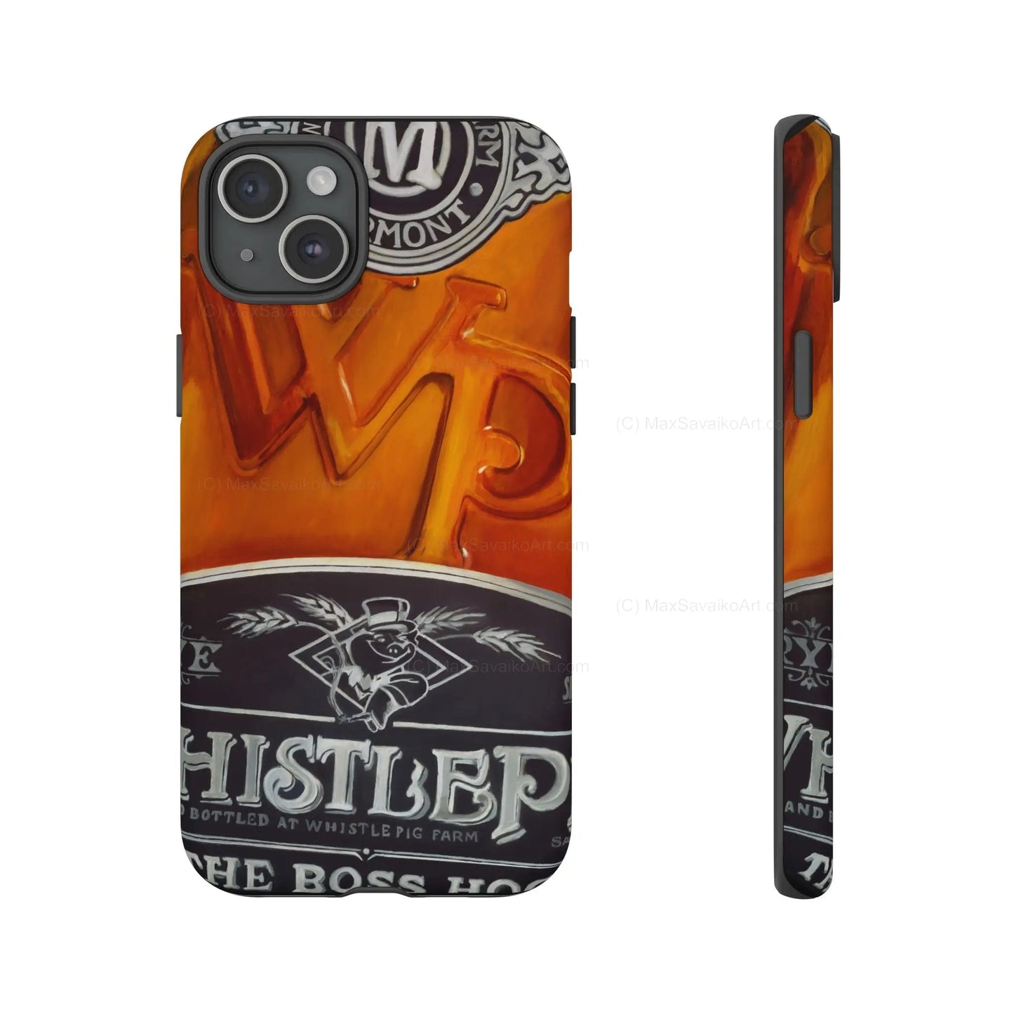 Custom Phone Case WhistlePig Boss Hog II Close Up Art     Printify