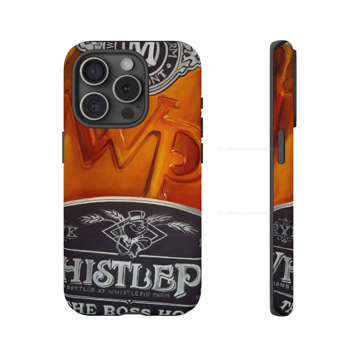 Custom Phone Case WhistlePig Boss Hog II Close Up Art     Printify