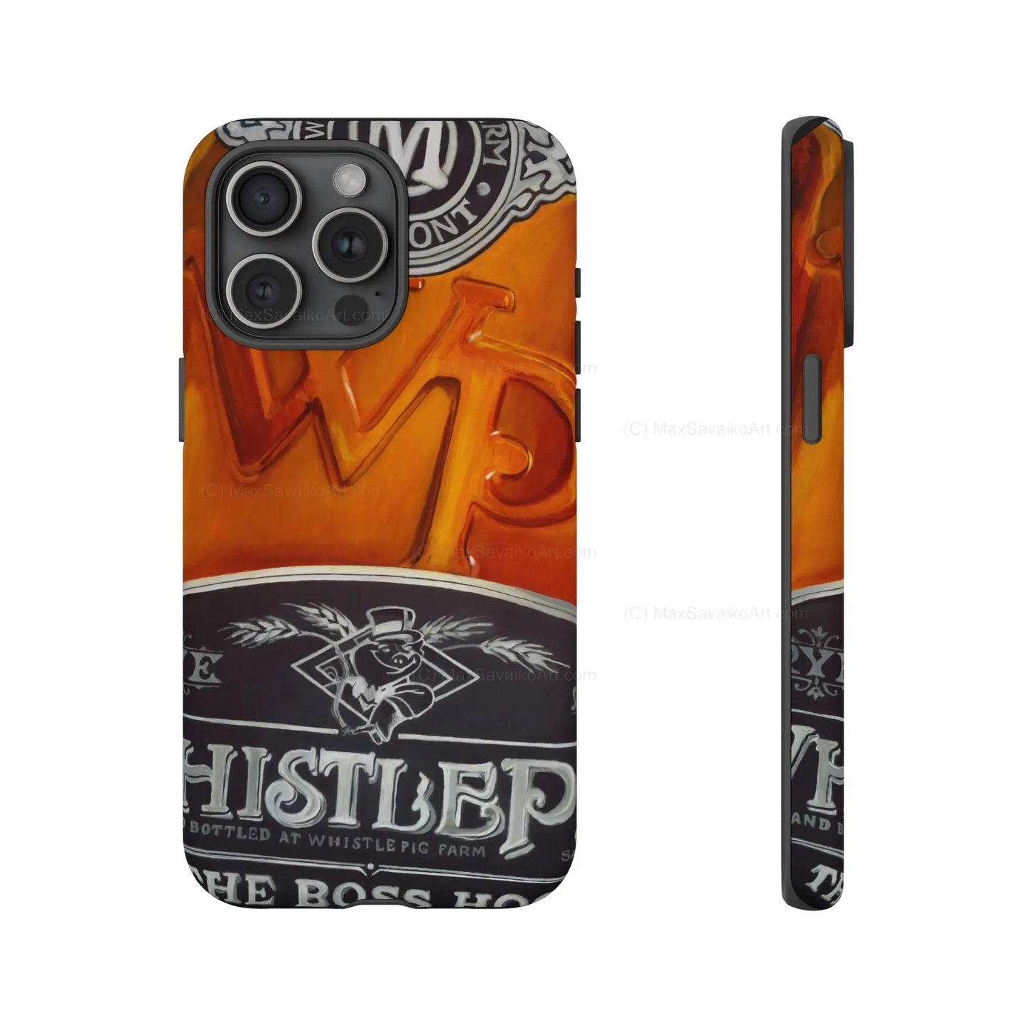 Custom Phone Case WhistlePig Boss Hog II Close Up Art     Printify