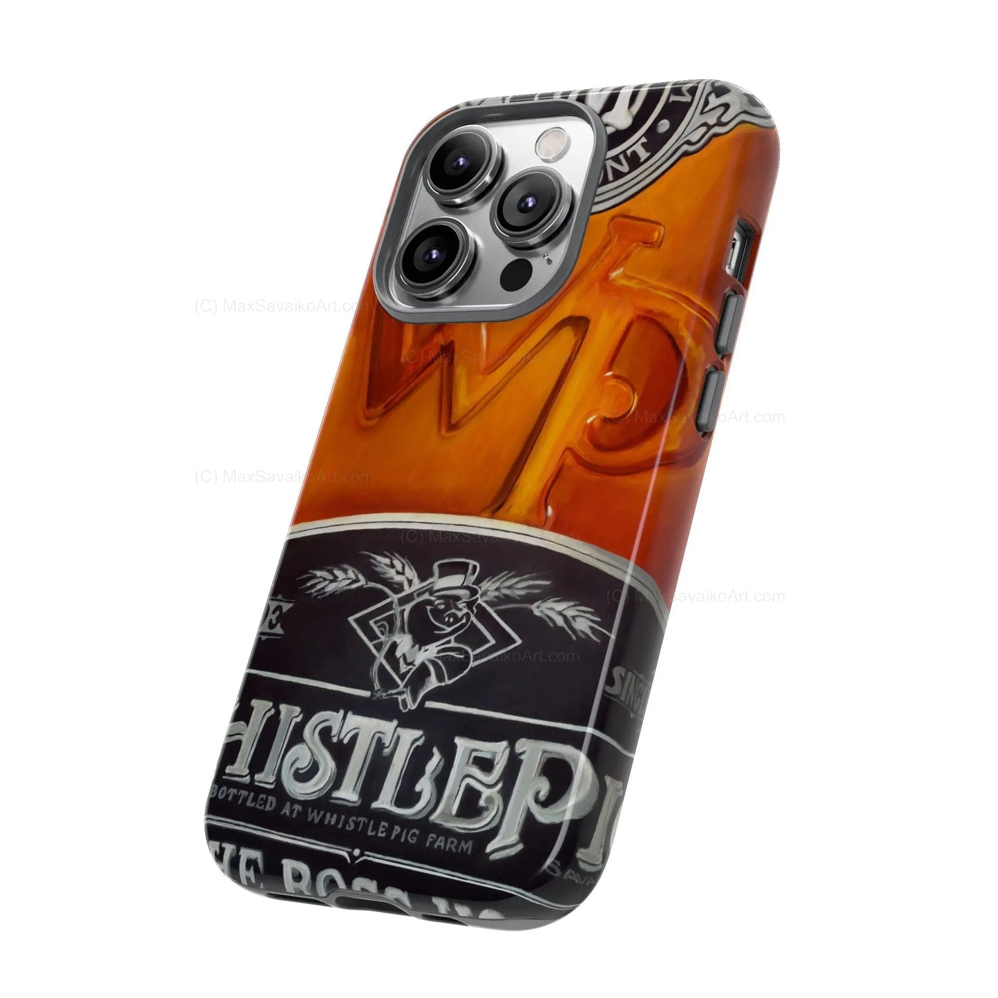 Custom Phone Case WhistlePig Boss Hog II Close Up Art     Printify