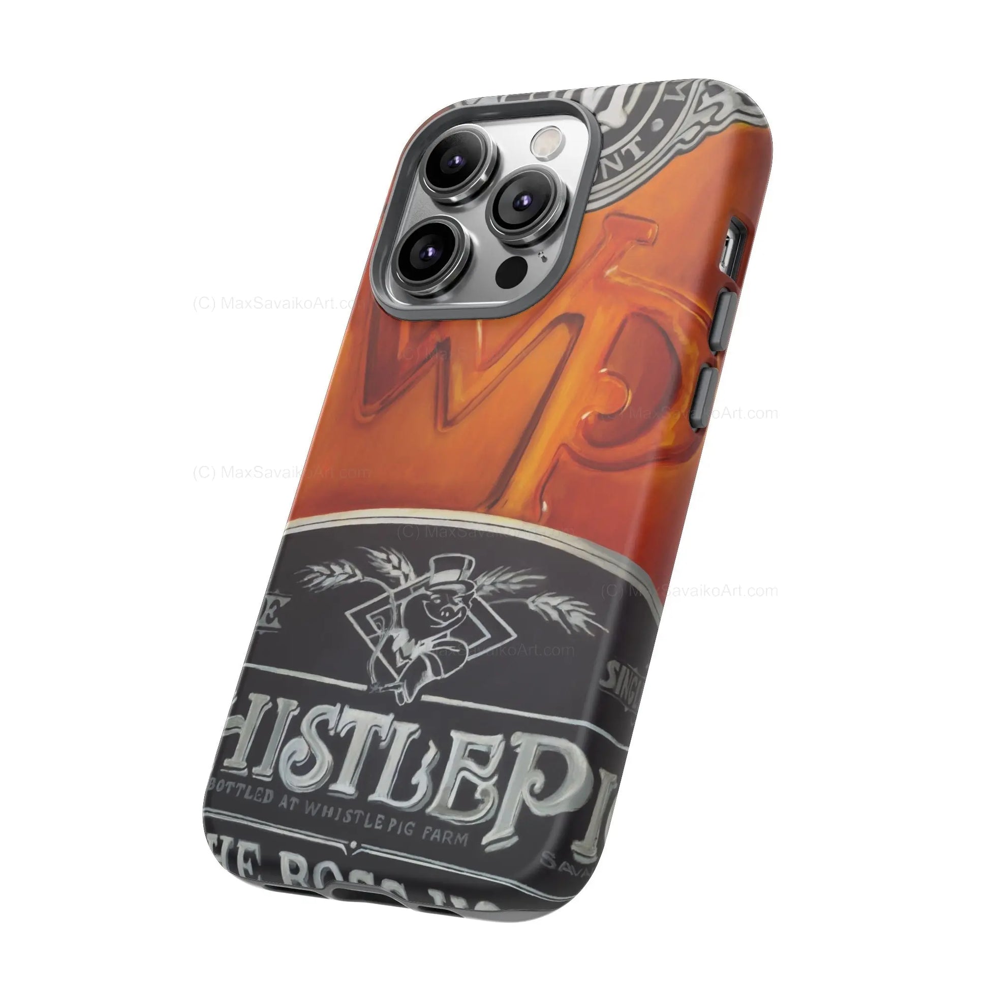 Custom Phone Case WhistlePig Boss Hog II Close Up Art     Printify