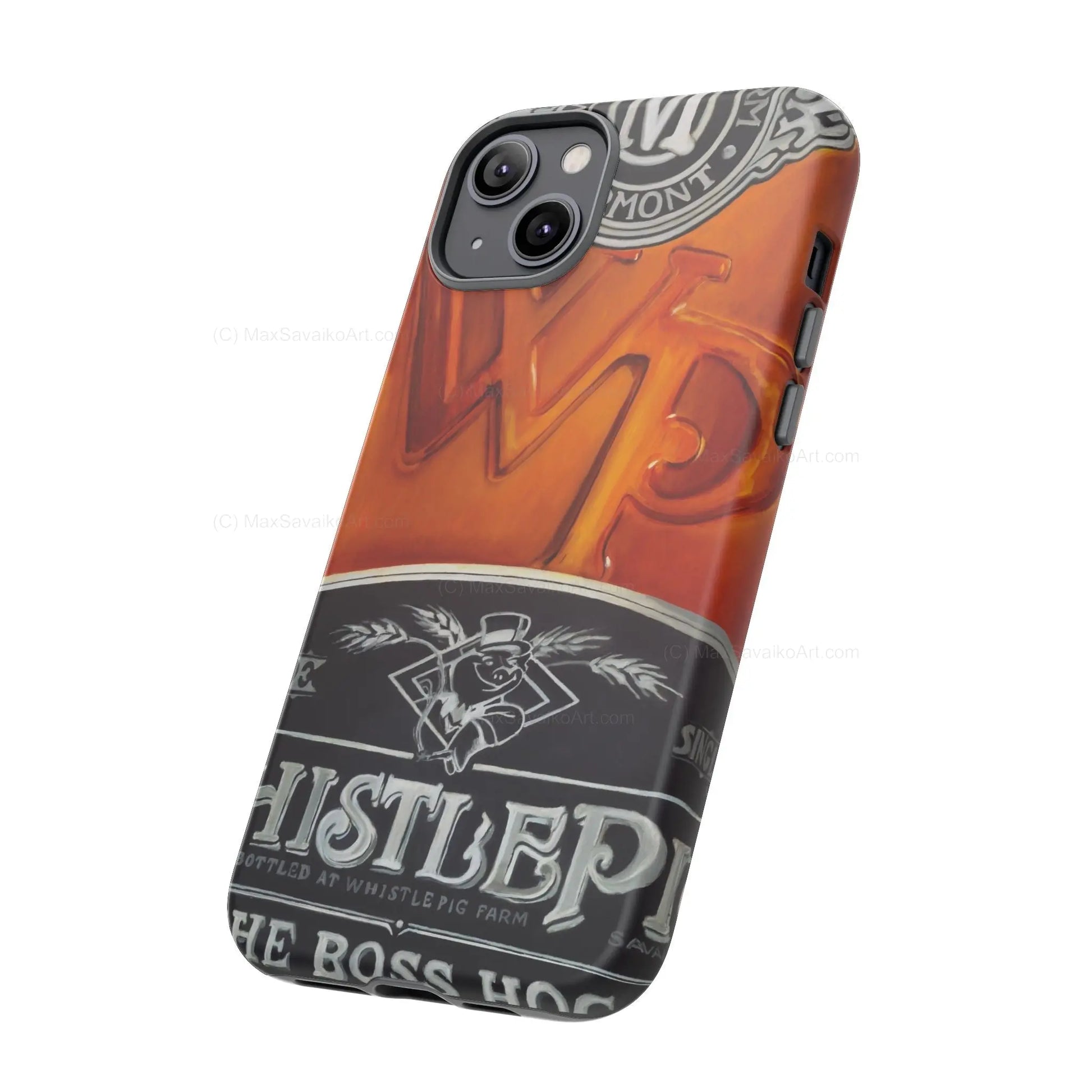 Custom Phone Case WhistlePig Boss Hog II Close Up Art     Printify