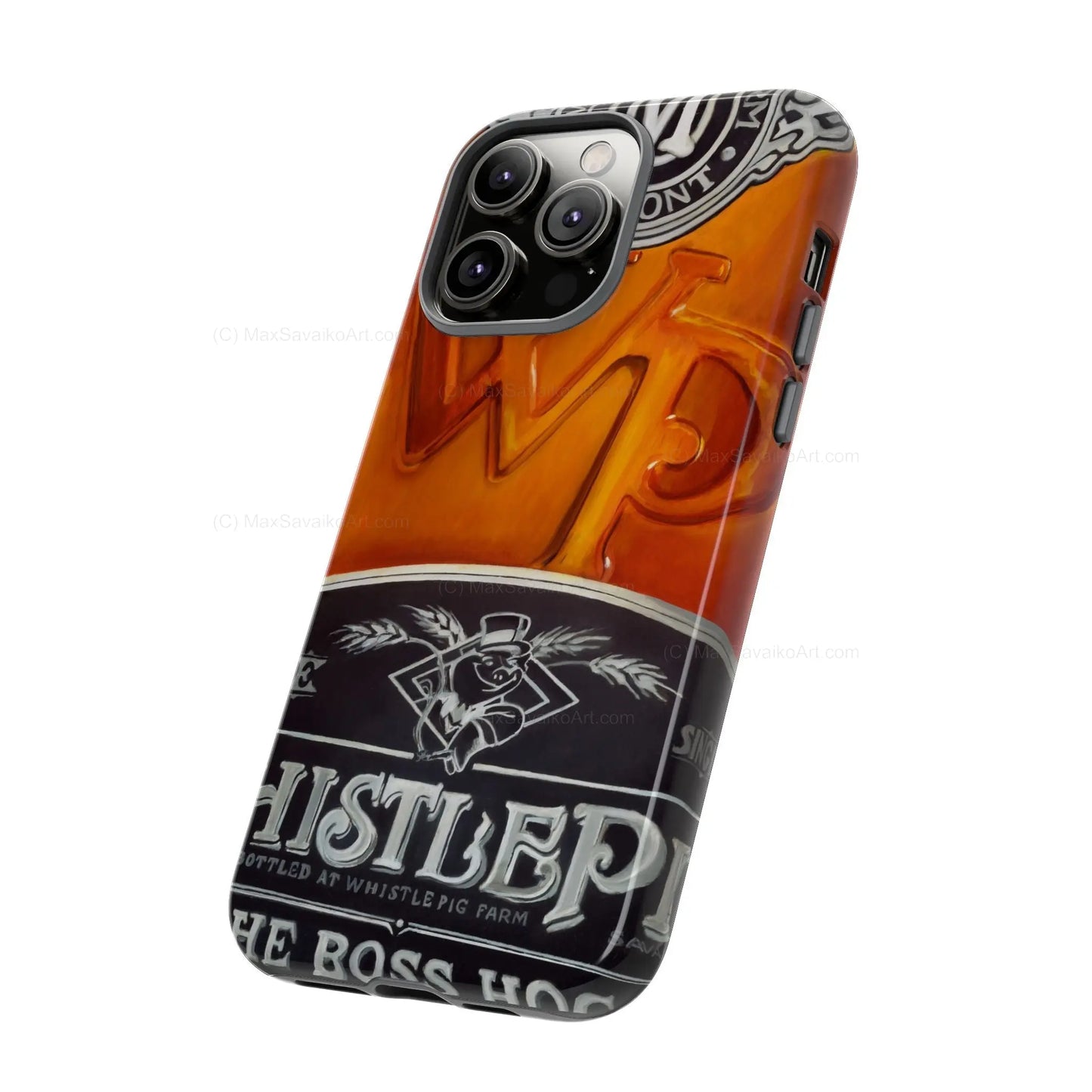 Custom Phone Case WhistlePig Boss Hog II Close Up Art     Printify