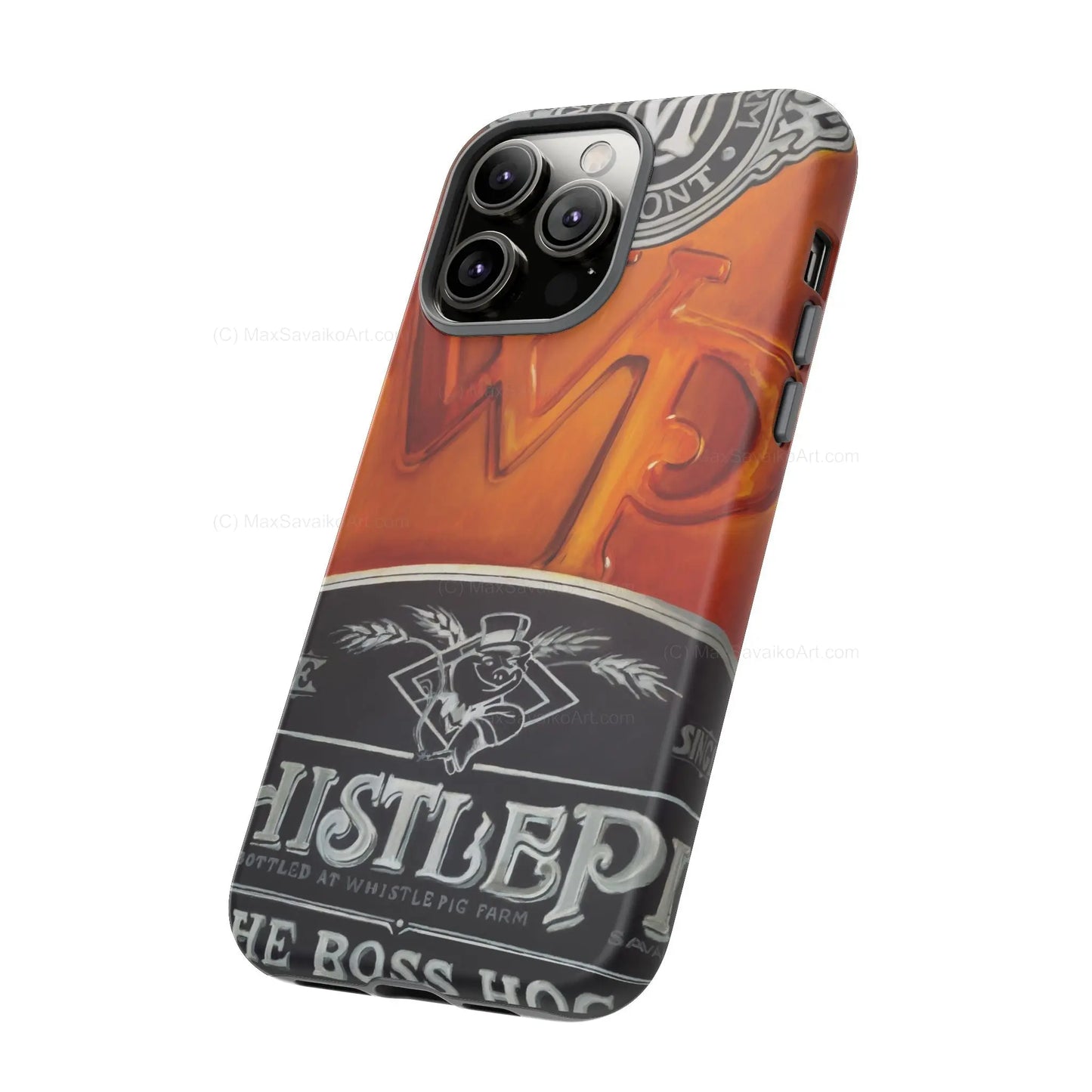 Custom Phone Case WhistlePig Boss Hog II Close Up Art     Printify