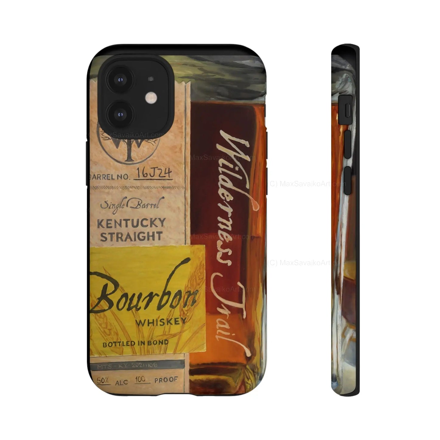 Custom Phone Case - Wilderness Trail Bourbon Honey Barrel Art     Printify