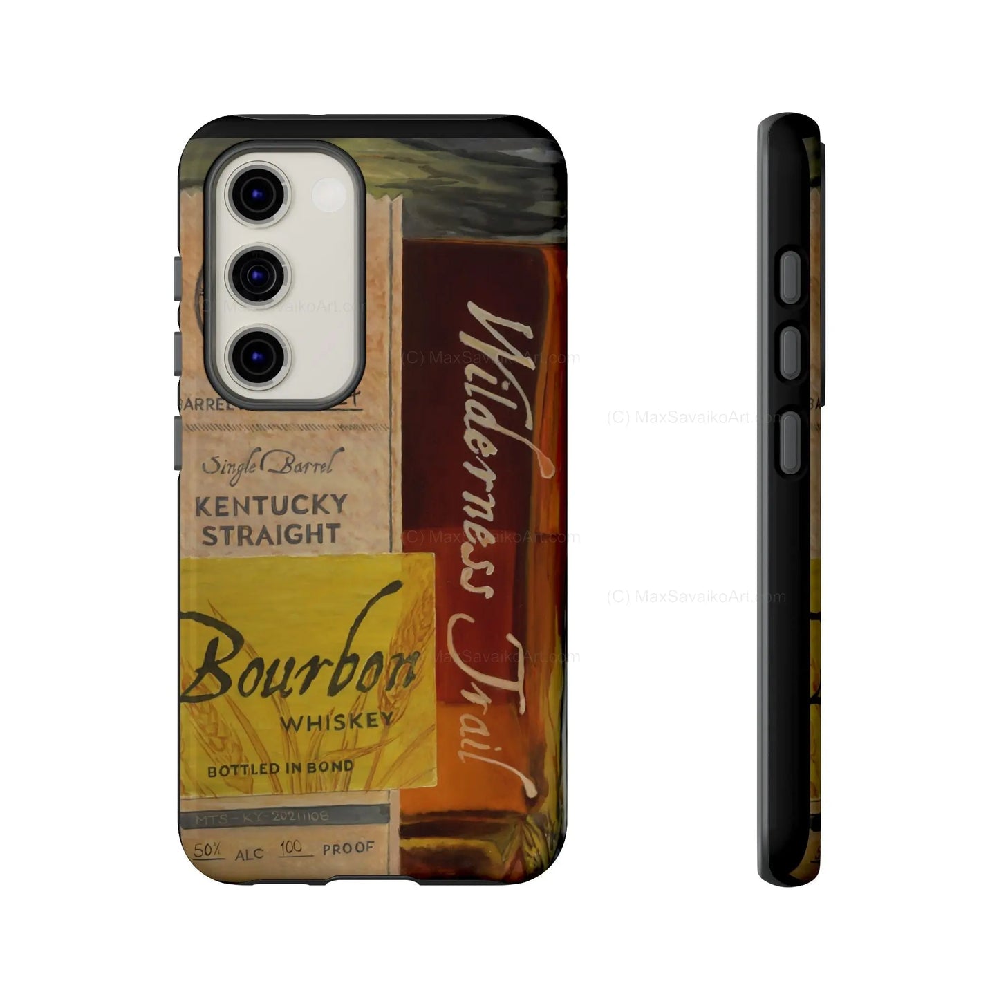 Custom Phone Case Wilderness Trail Bourbon Honey Barrel Art     Printify