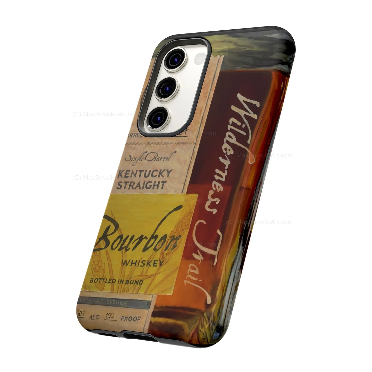 Custom Phone Case - Wilderness Trail Bourbon Honey Barrel Art     Printify