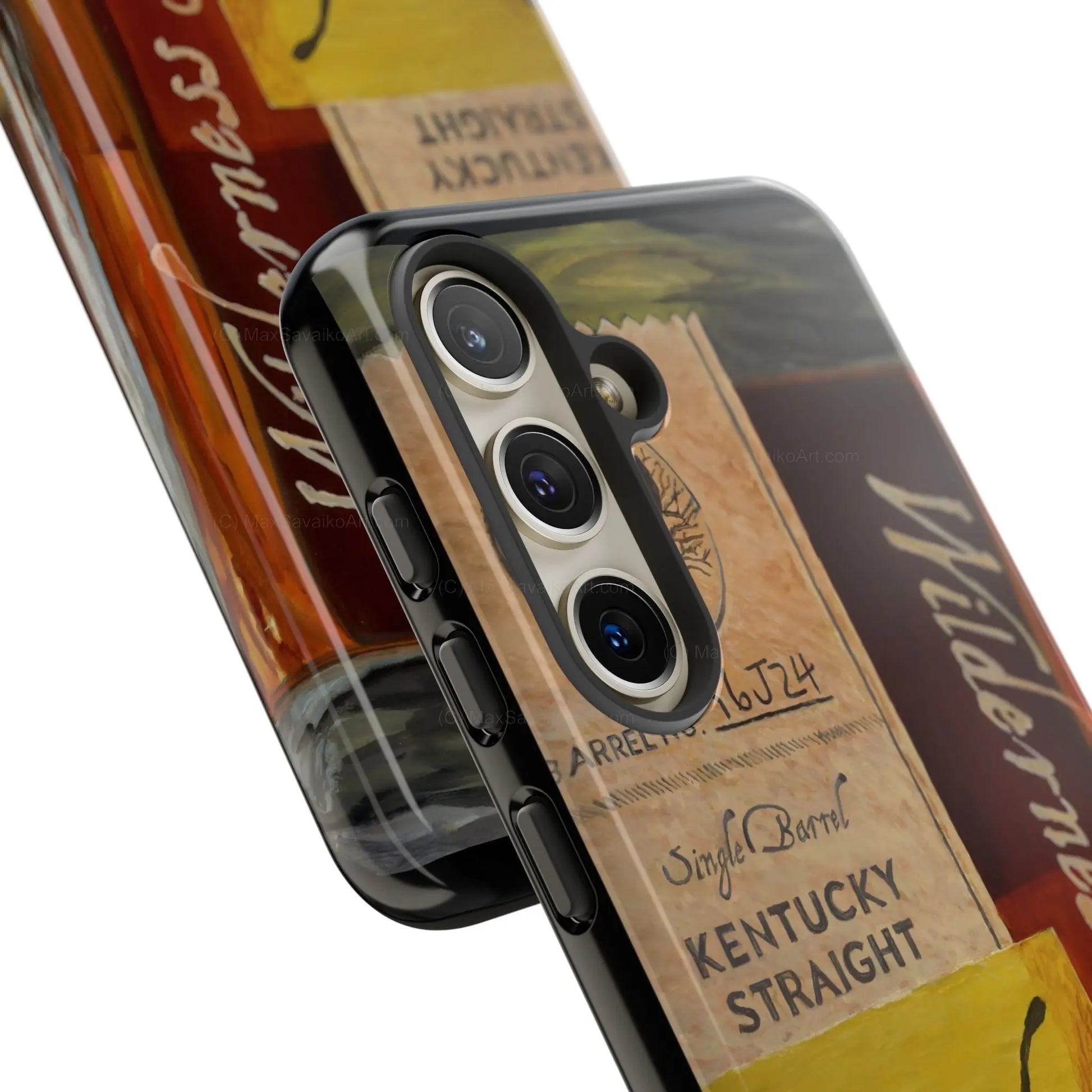 Custom Phone Case Wilderness Trail Bourbon Honey Barrel Art     Printify