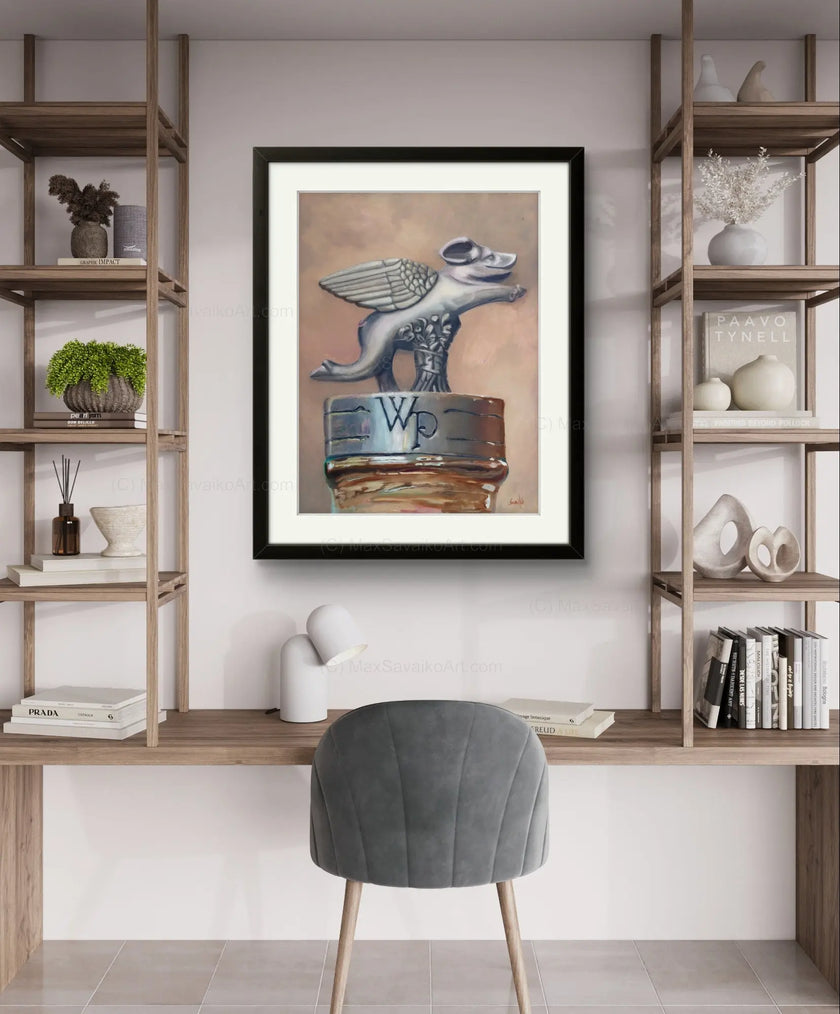 Framed Print WhistlePig When Pigs Can Fly     Max Savaiko Art Gallery