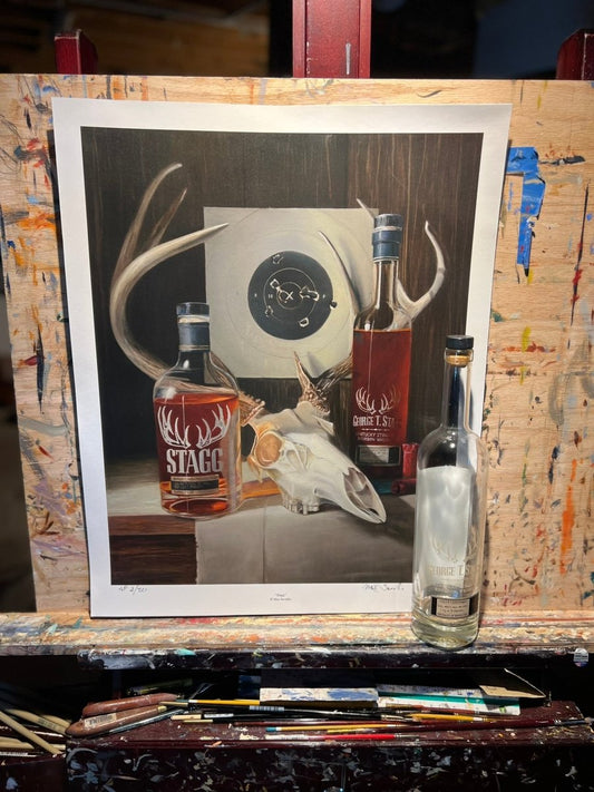 Bourbon Print - George T. Stagg Party - Max Savaiko Art Gallery