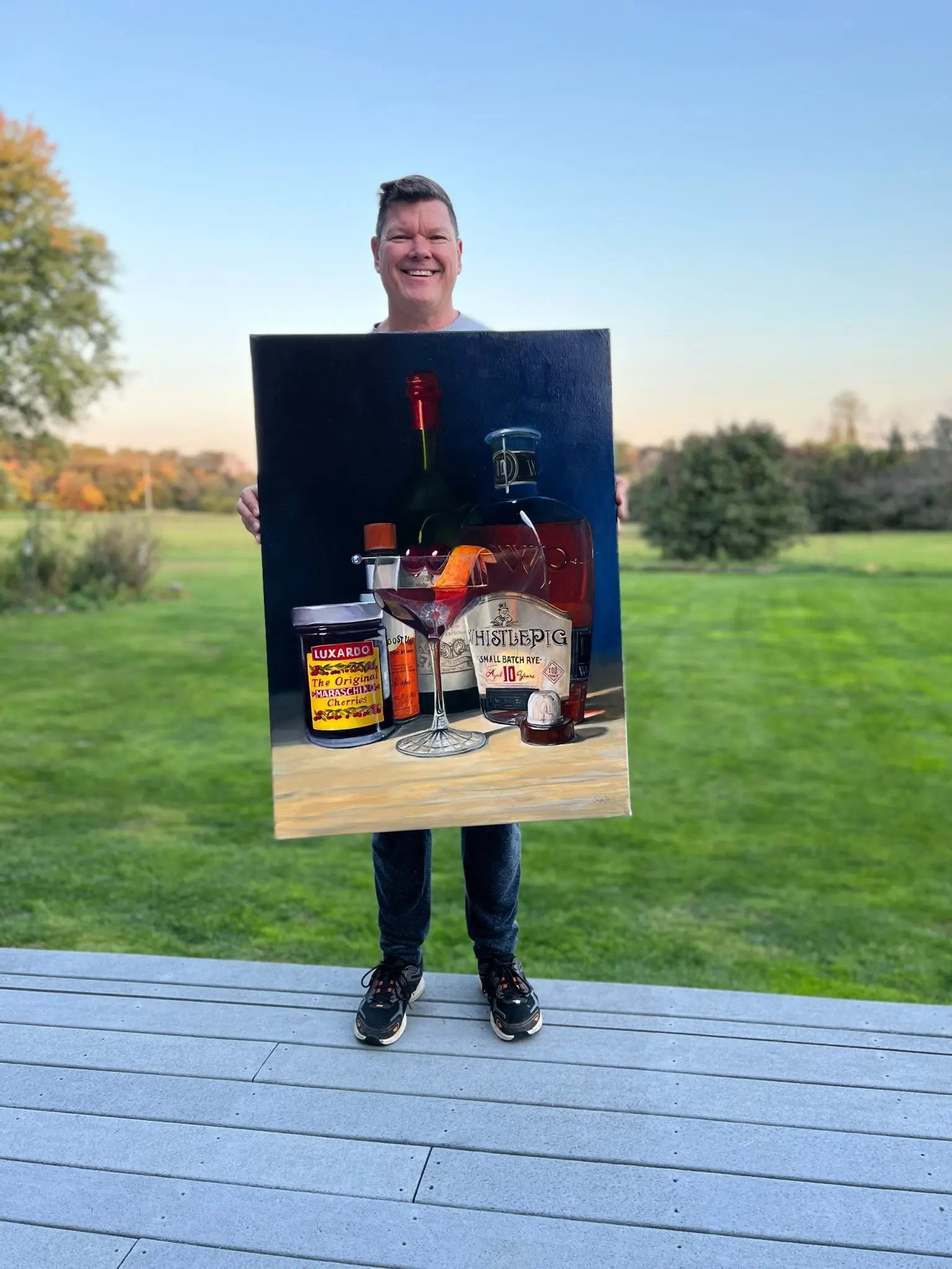 Commission a custom Whiskey art, Wine art or Unique art painting - Max Savaiko Art