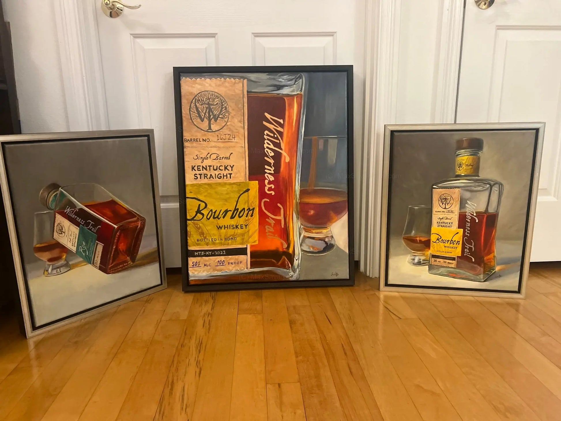 Limited Edition Art Wilderness Trail Distillery Rye Whiskey     Max Savaiko Art