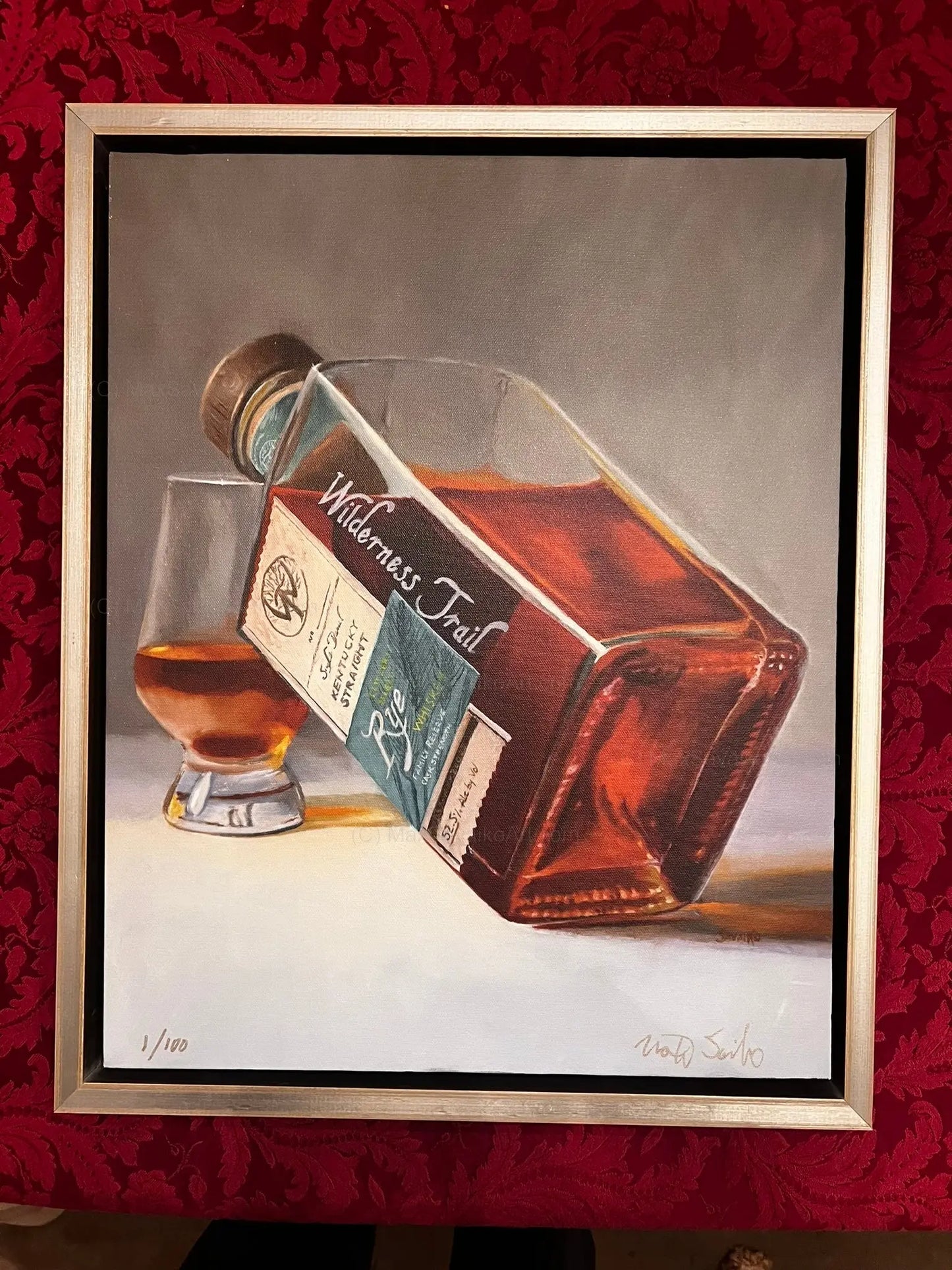 Limited Edition Art Wilderness Trail Distillery Rye Whiskey     Max Savaiko Art