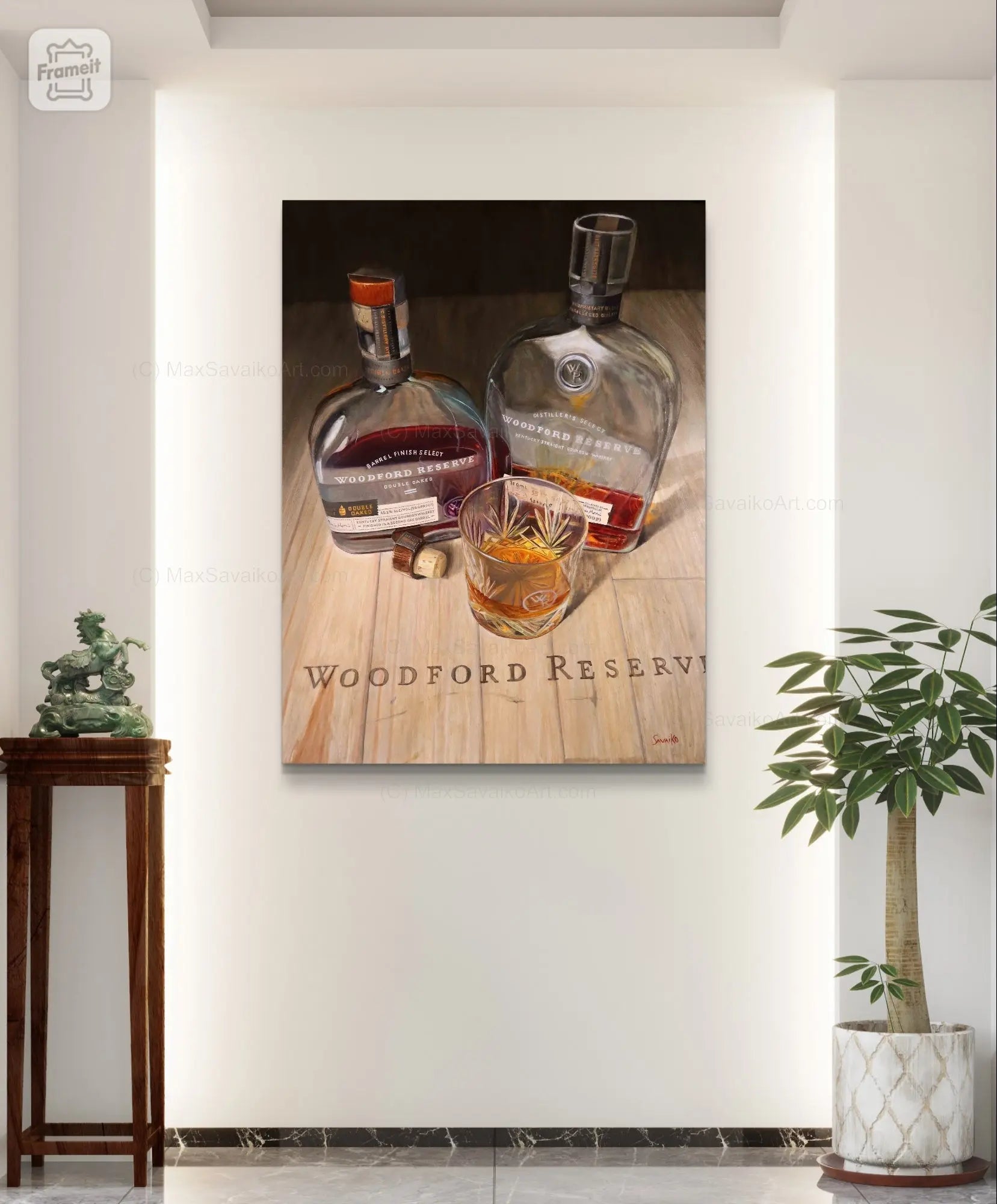 Limited Edition Artwork Woodford Reserve Double Oaked     Max Savaiko Art Gallery