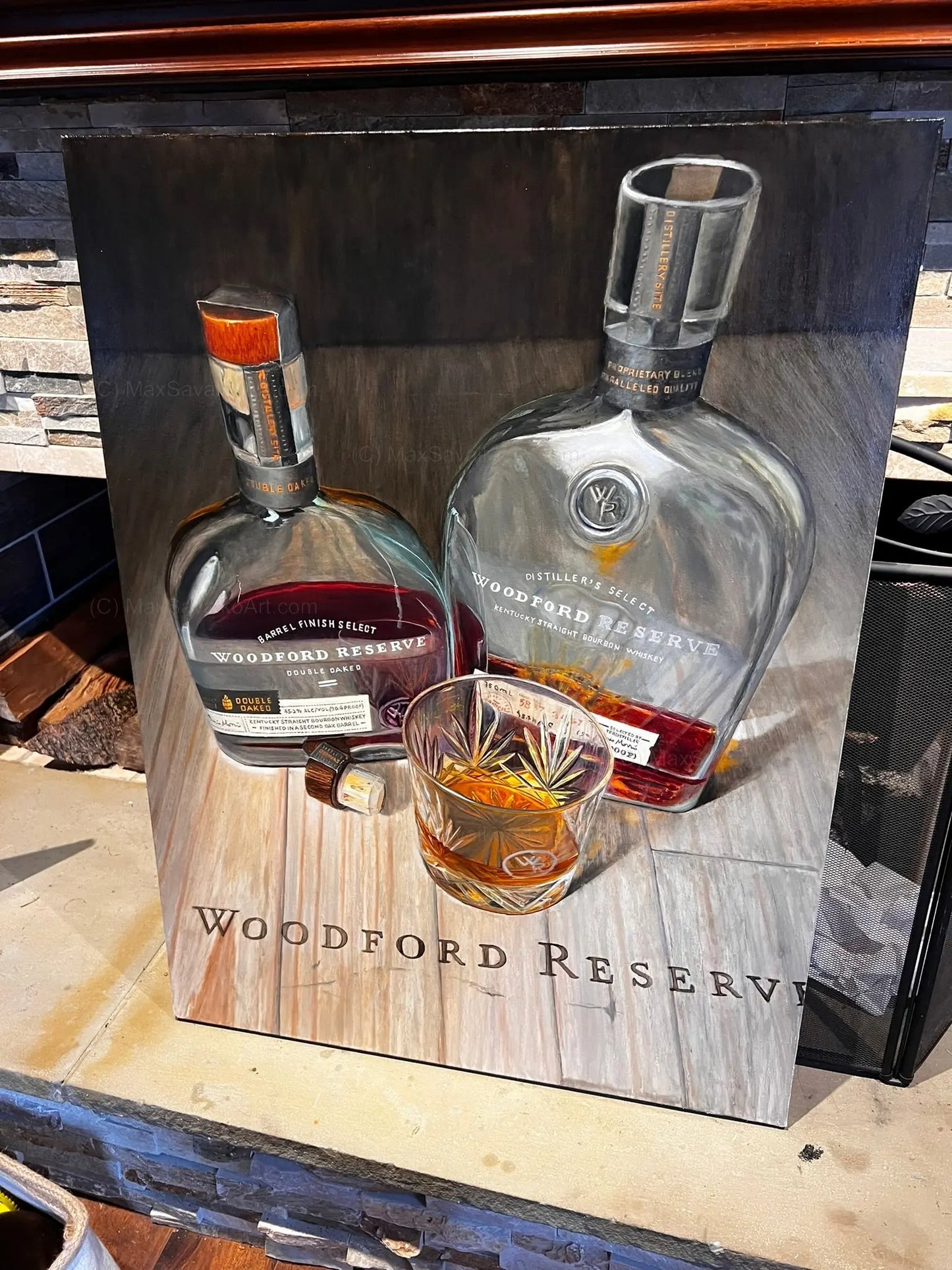 Limited Edition Artwork Woodford Reserve Double Oaked     Max Savaiko Art Gallery