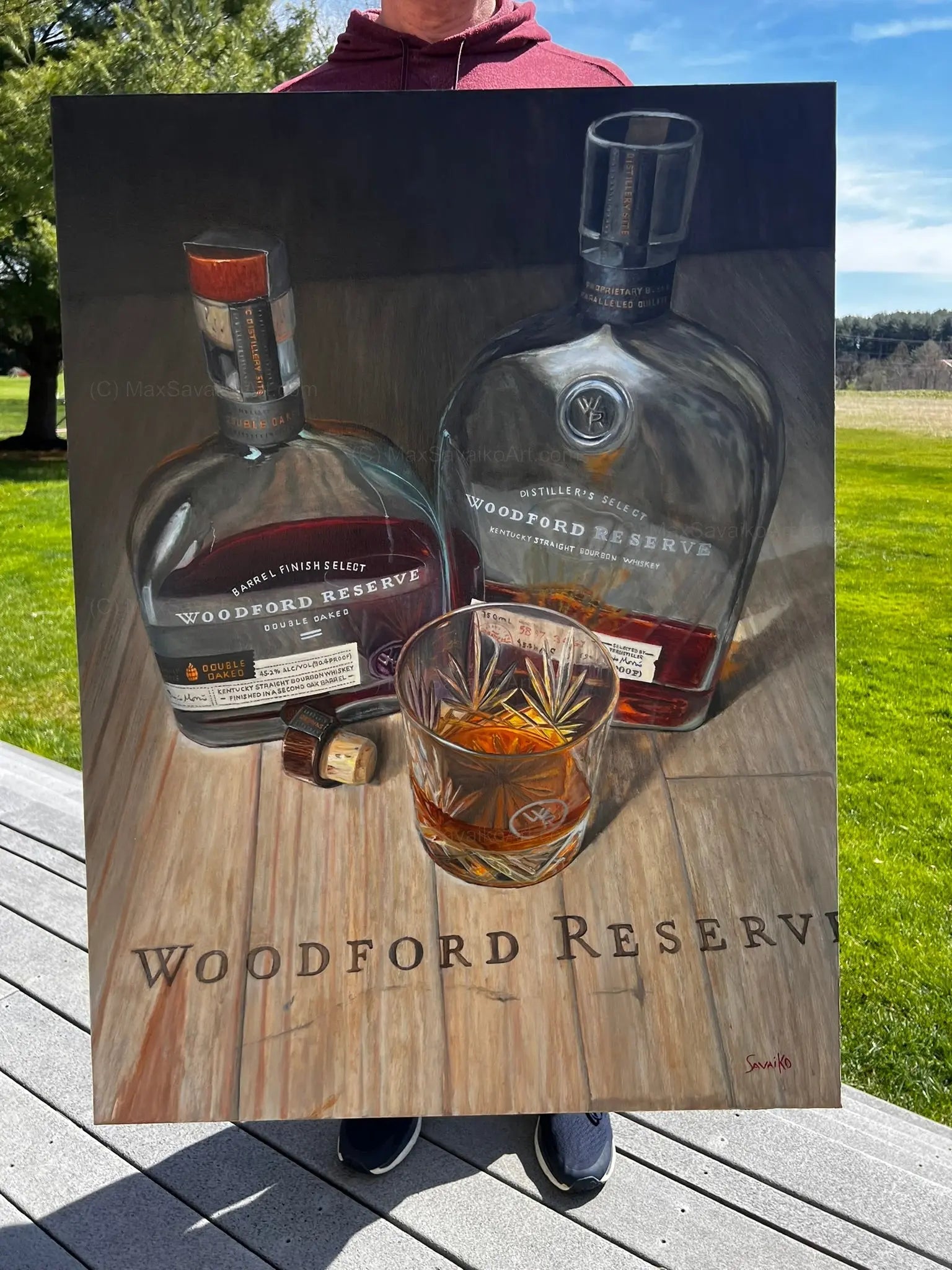 Limited Edition Artwork Woodford Reserve Double Oaked     Max Savaiko Art Gallery