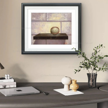 Limited Edition Cut Ball Baseball Art     Max Savaiko Art Gallery