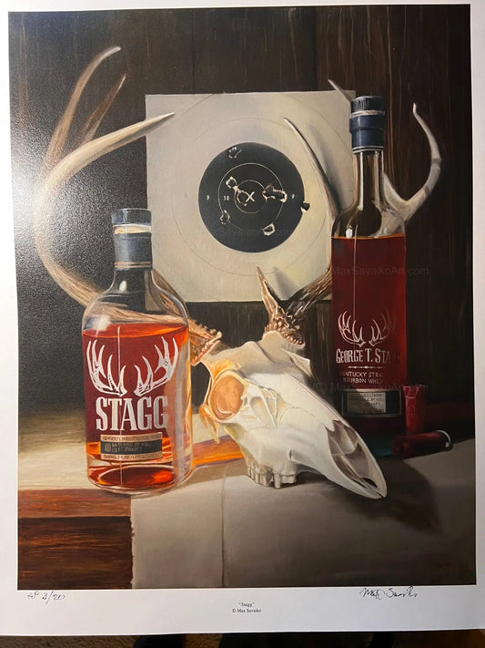 Limited Edition - George T. Stagg Bourbon Party     Max Savaiko Art