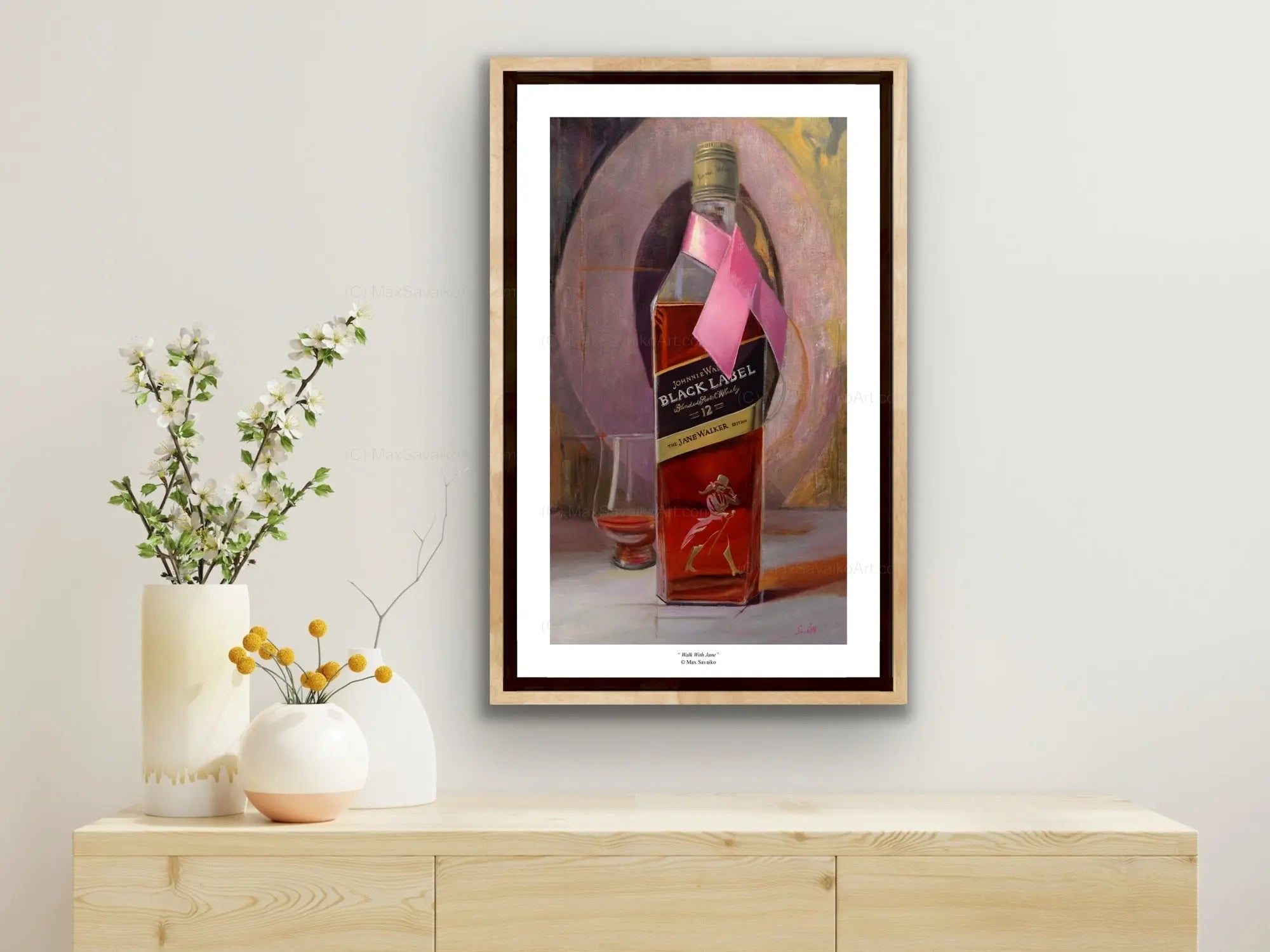 Limited Edition Johnnie Walker Scotch Whisky Walk With Jane     Max Savaiko Art