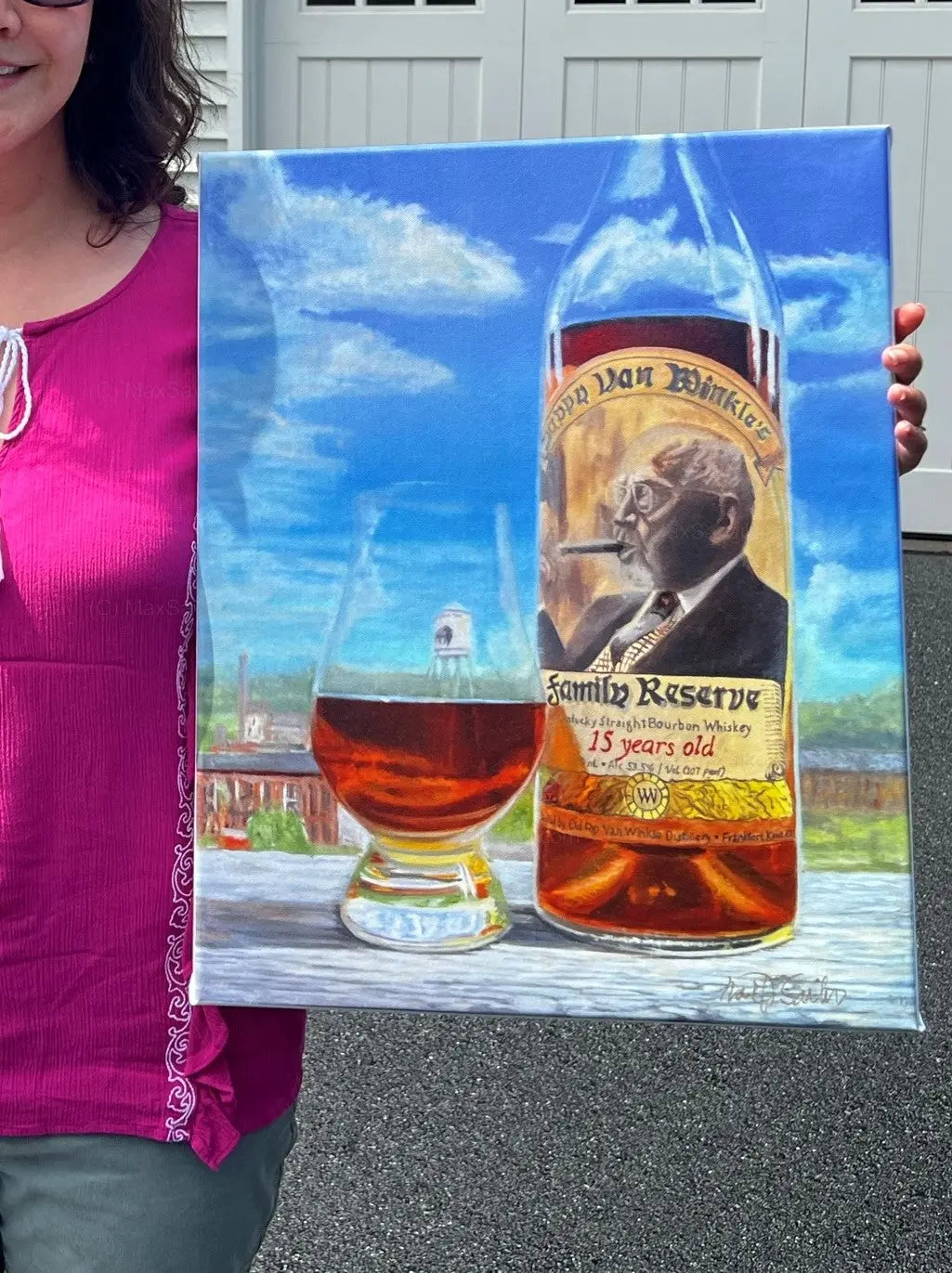 Limited Edition Pappy Van Winkle 15 bourbon print Still a Teenager     Max Savaiko Art