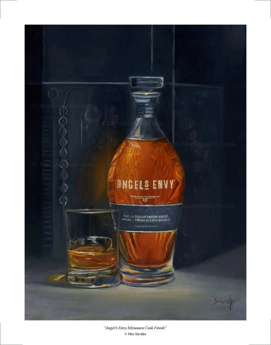 Limited Edition Print - Angel's Envy Distillery Mizunara Cask Finish Bourbon Granite