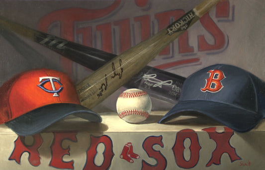 Limited Edition Print Twins v Red Sox     Max Savaiko Art Gallery