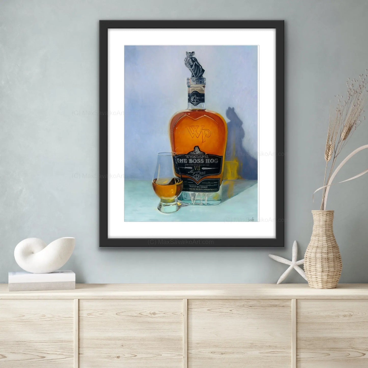 Limited Edition Print WhistlePig Whiskey and Rye Boss Hog VII Neat     Granite