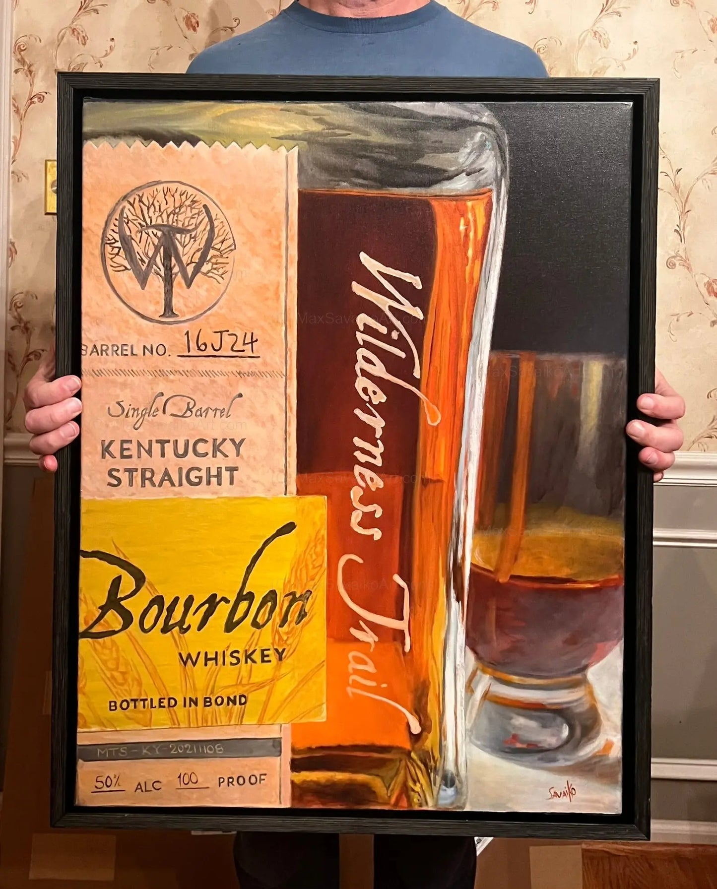 Limited Edition Print Wilderness Trail Kentucky Distillery Honey Barrel     Granite