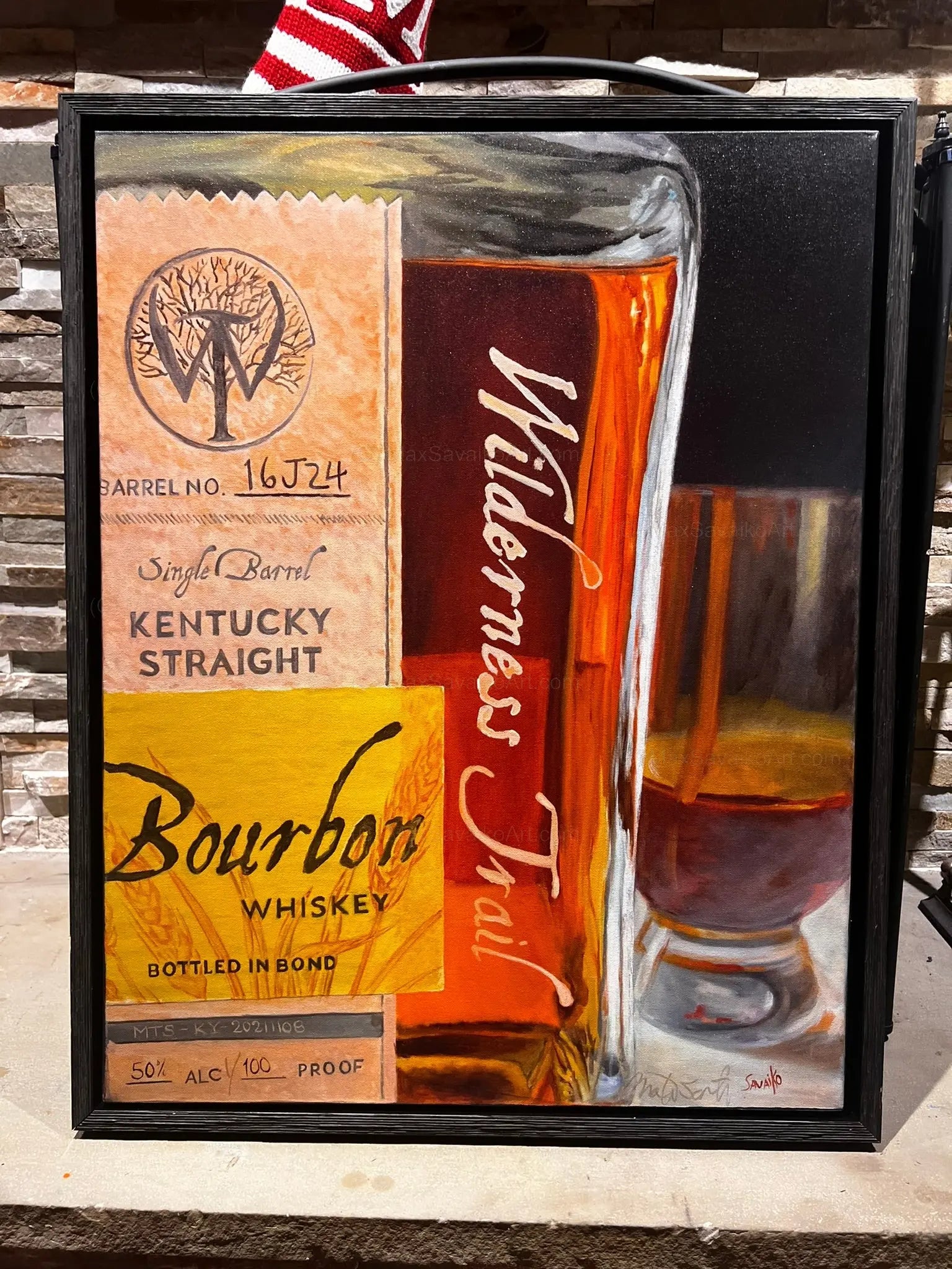 Limited Edition Print Wilderness Trail Kentucky Distillery Honey Barrel     Granite