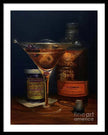 Manhattan Cocktail - Bulleit Distilling Co Framed Print     Pixels