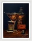 Manhattan Cocktail - Bulleit Distilling Co Framed Print     Pixels