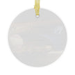 NY Yankees Glass Ornament     Printify
