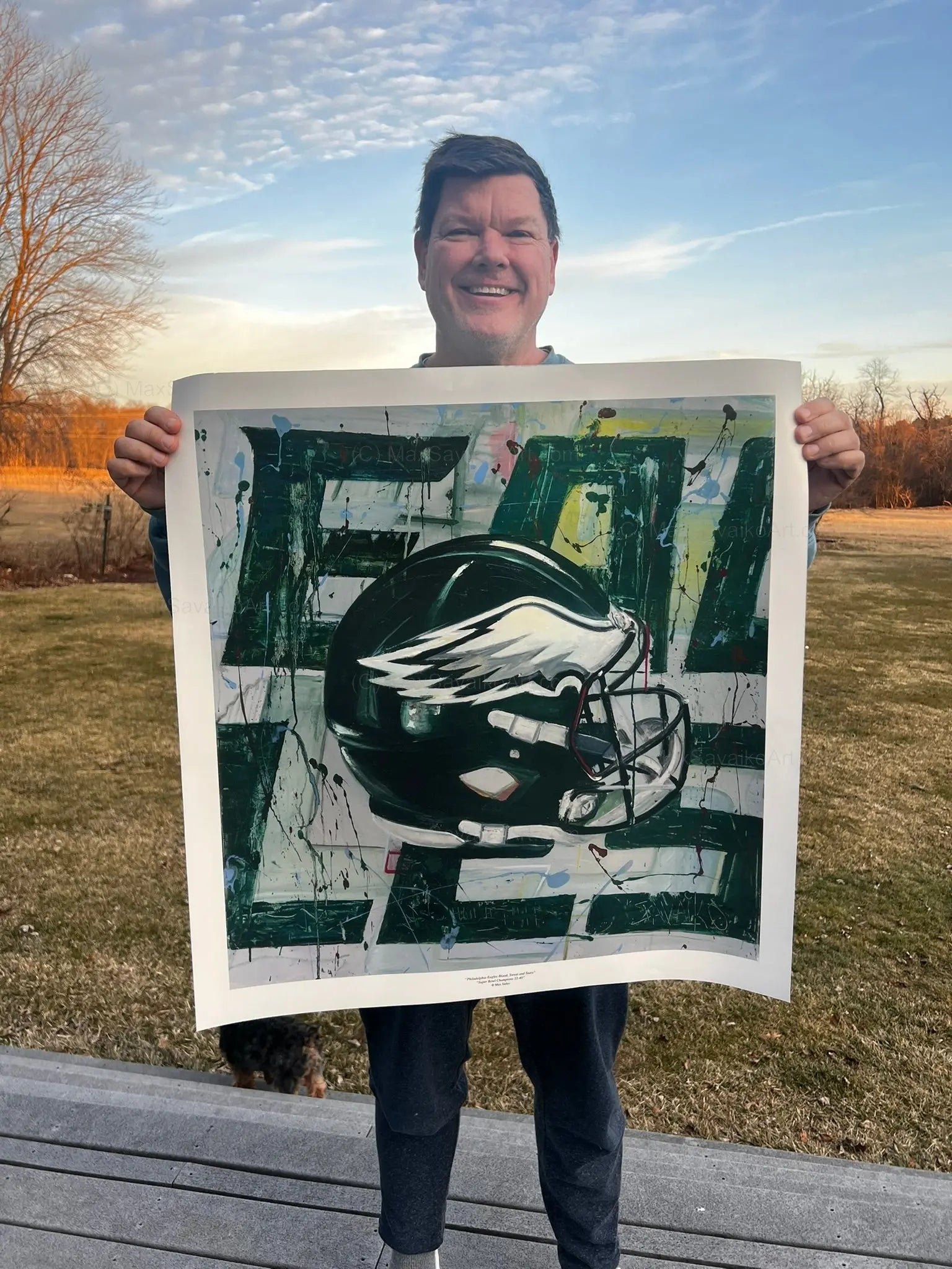 Philadelphia Eagles Art Limited Edition Print     Max Savaiko Art Gallery