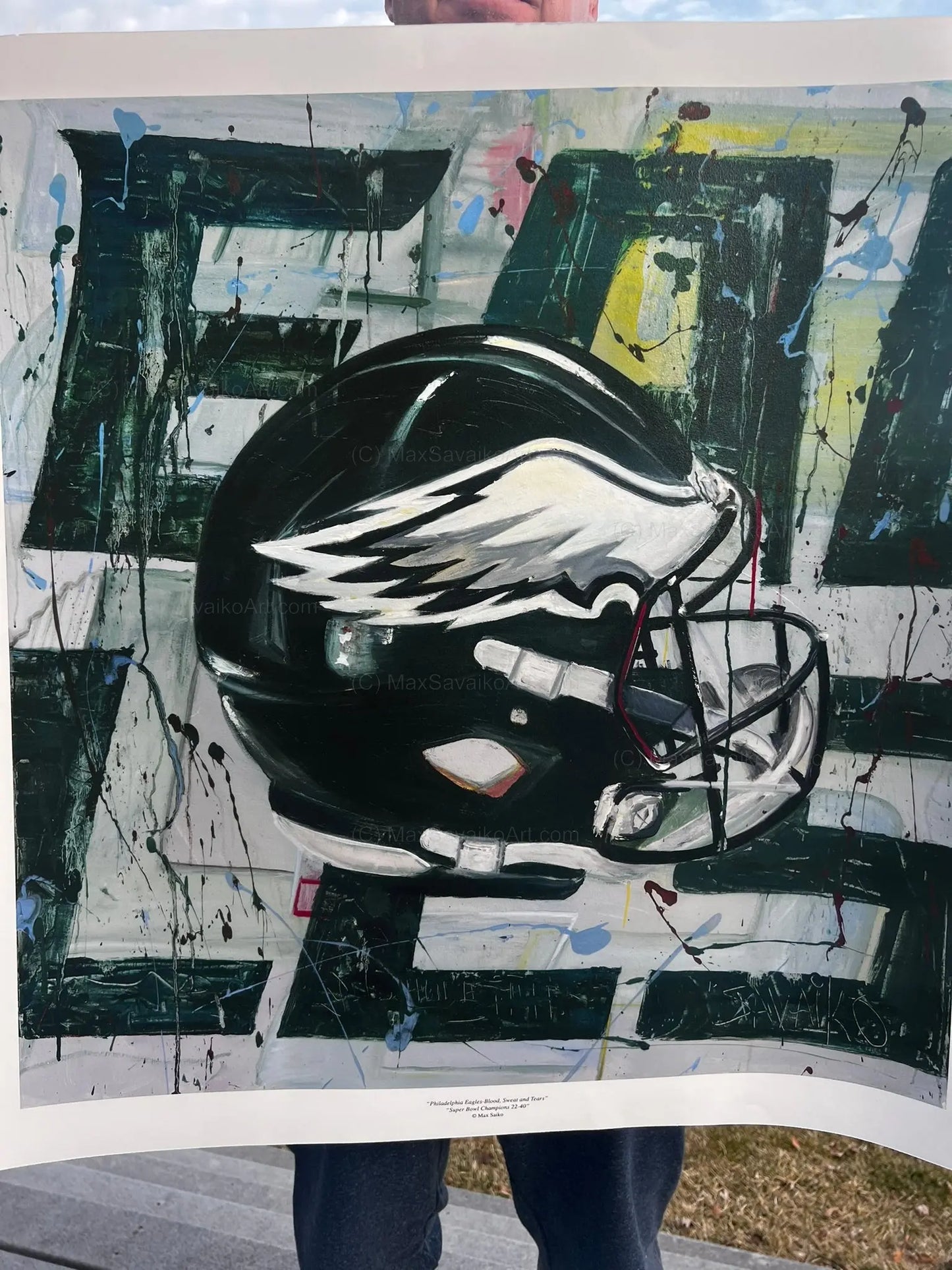 Philadelphia Eagles Art Limited Edition Print     Max Savaiko Art Gallery